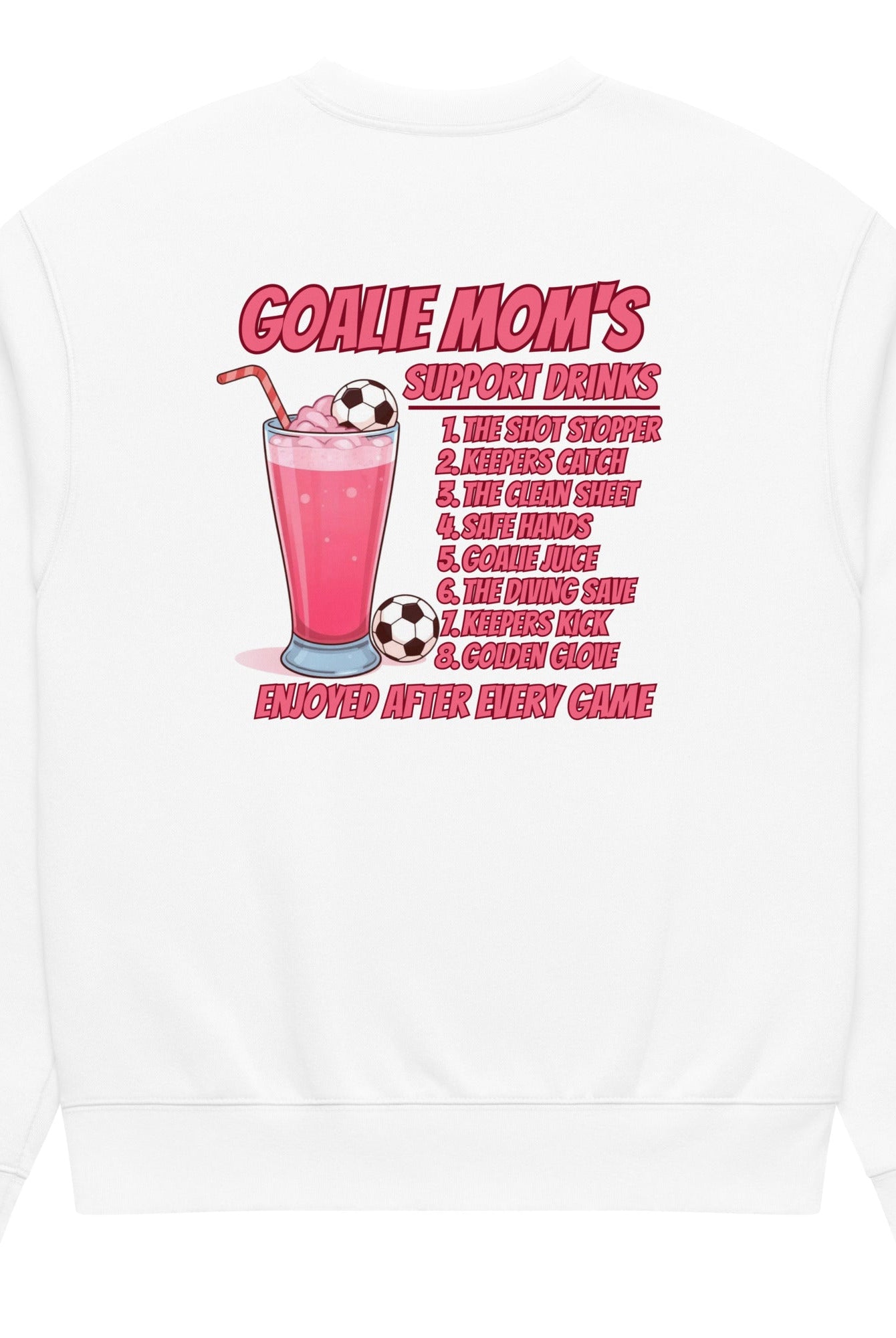 Goalie Mom Support Drink's Sweatshirt - Fuerza Athletics