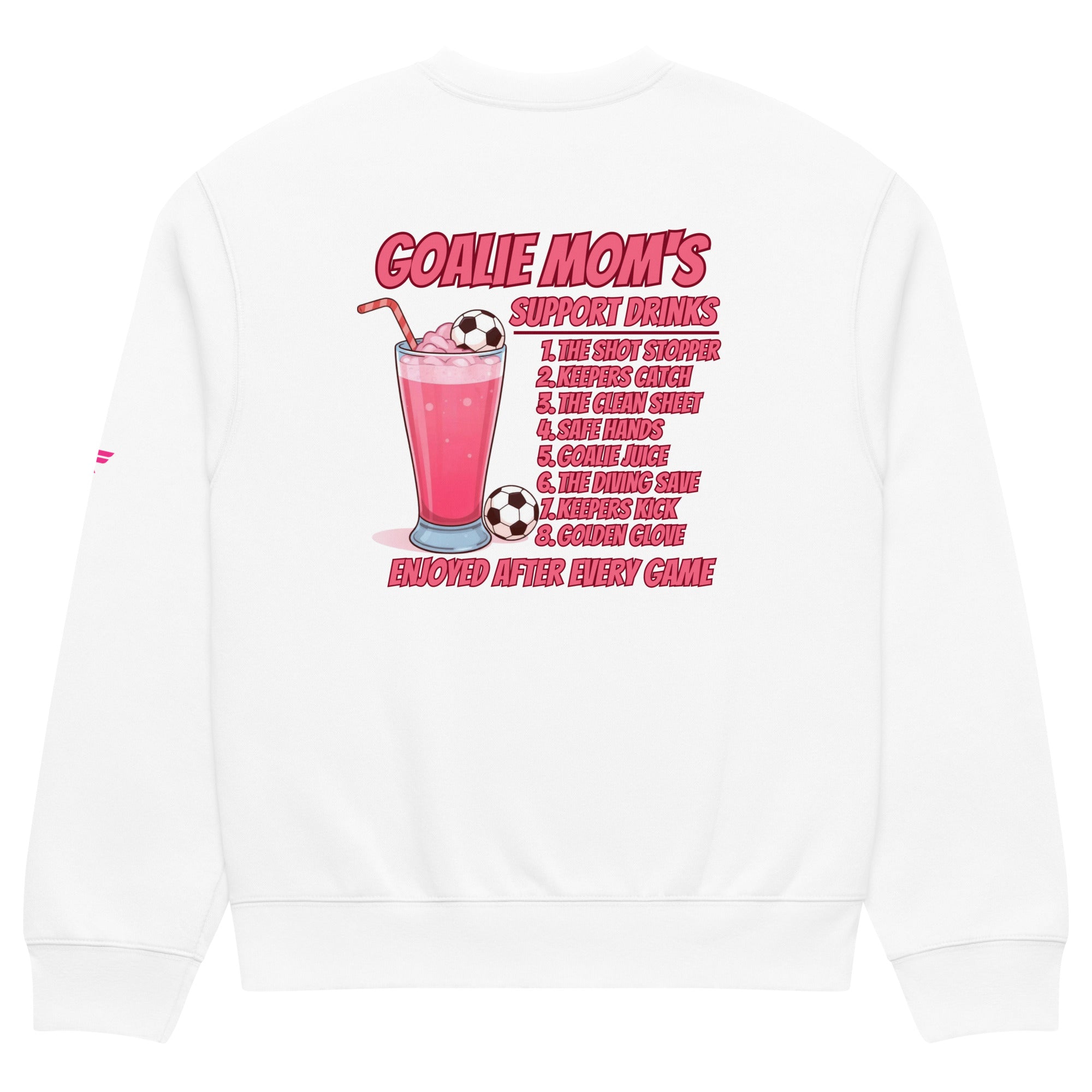 Goalie Mom Support Drink's Sweatshirt - Fuerza Athletics