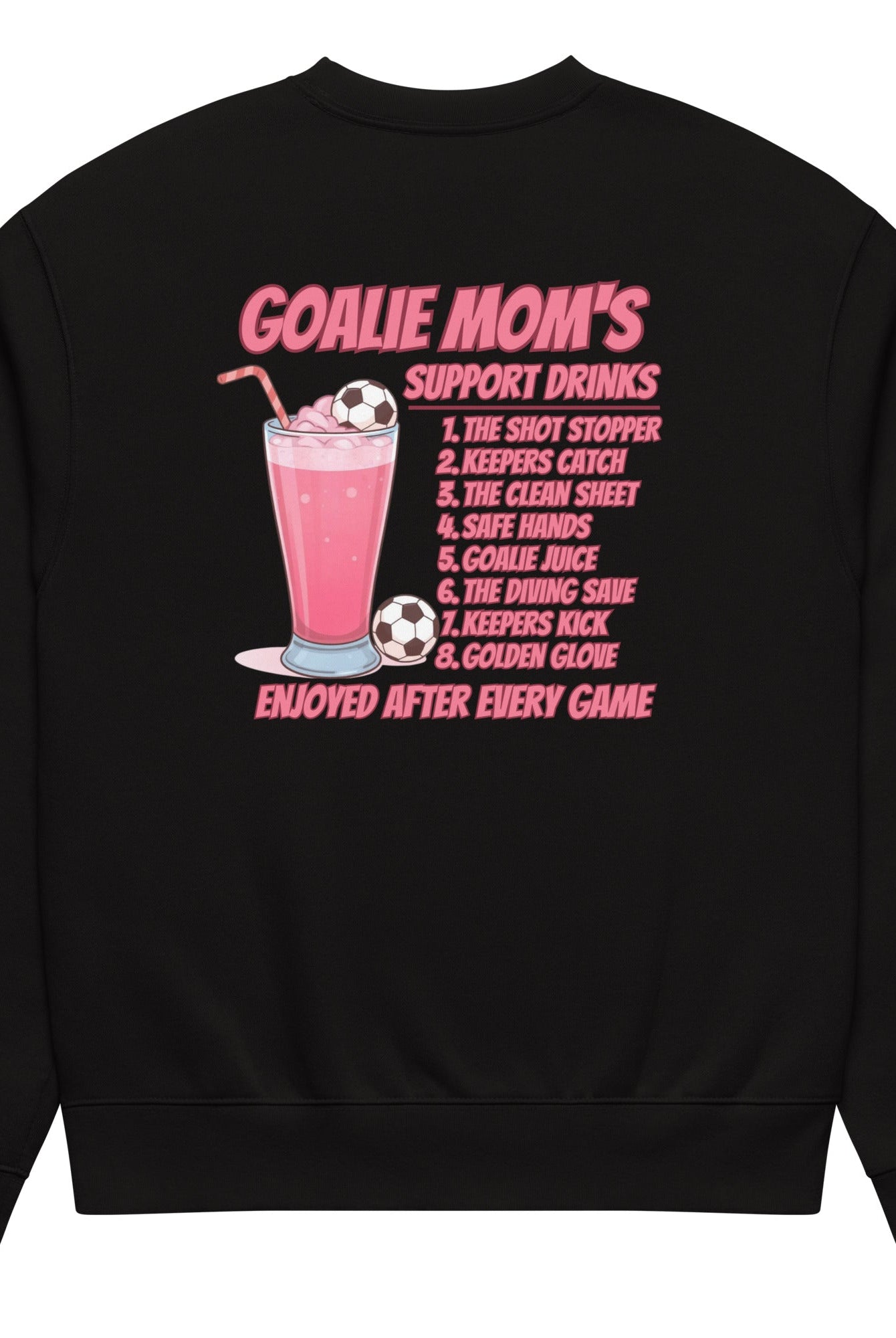 Goalie Mom Support Drink's Sweatshirt - Fuerza Athletics