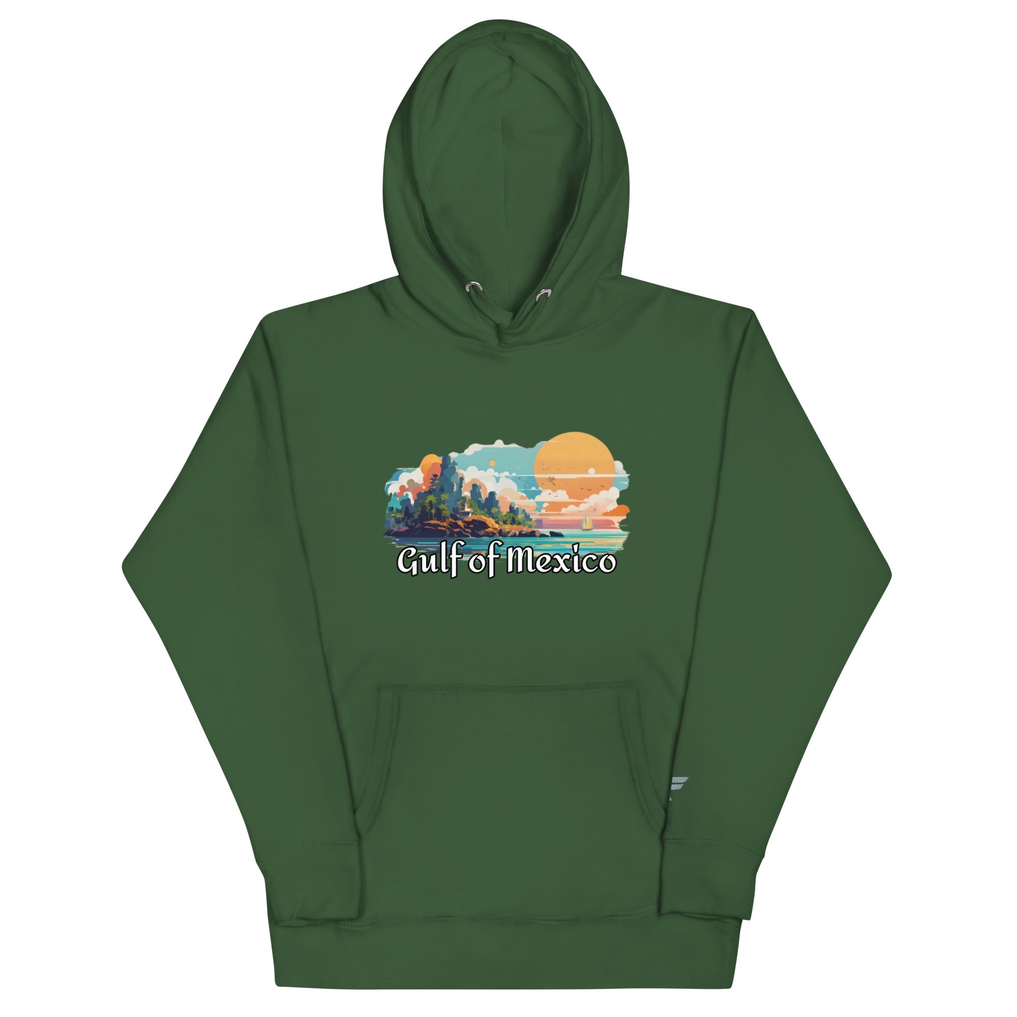 Gulf of Mexico Coastline Hoodie - Fuerza Athletics