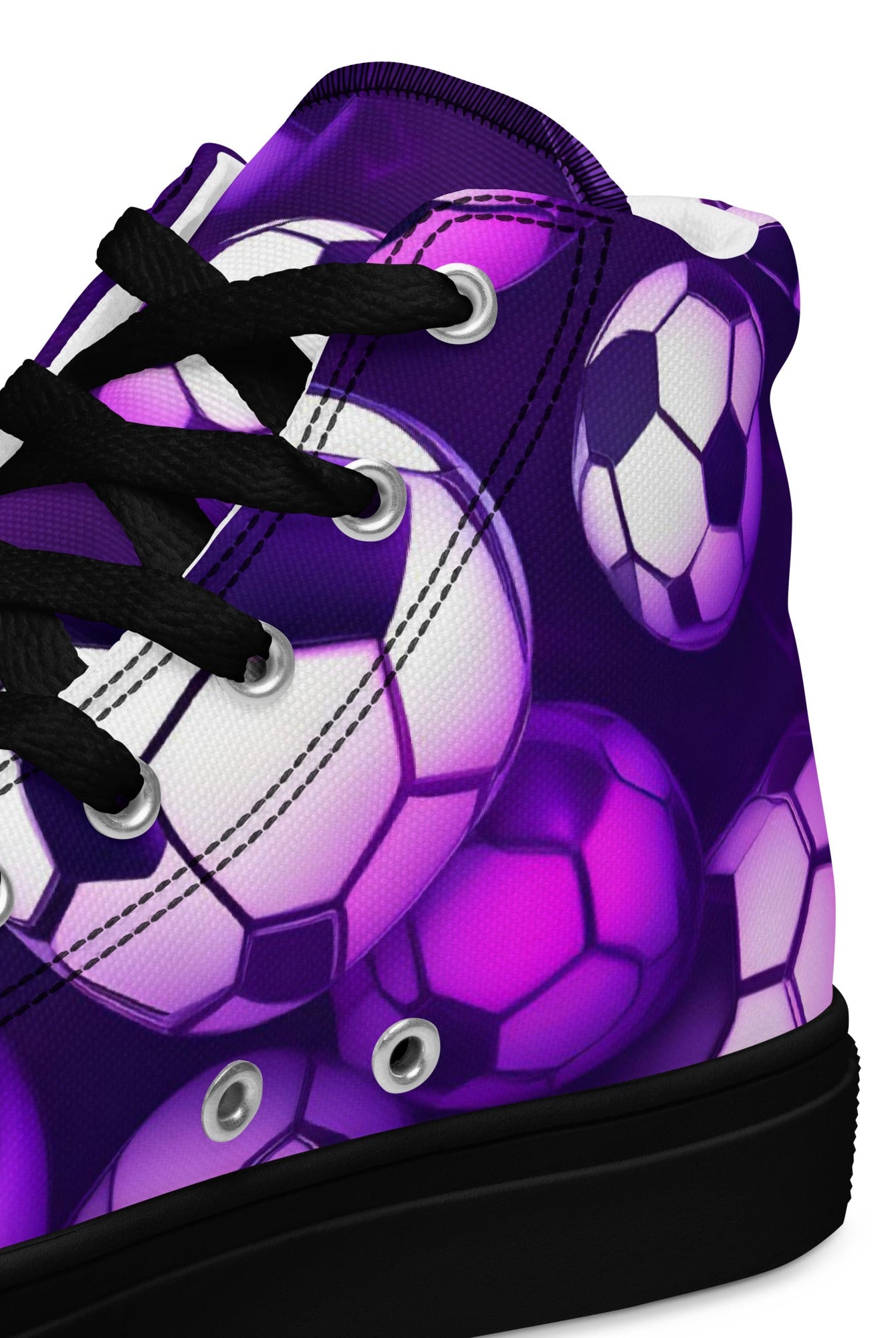 High Top Neon Punk Soccer Shoes - Fuerza Athletics