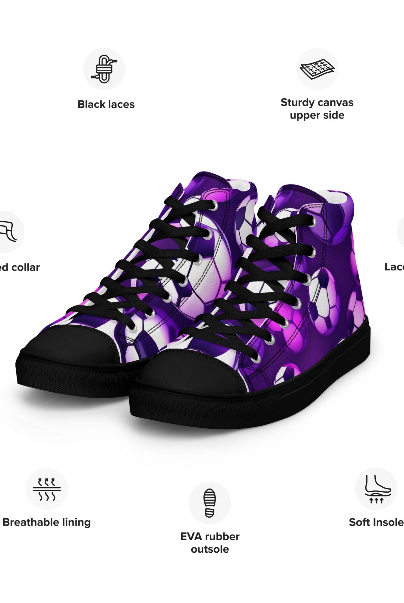High Top Neon Punk Soccer Shoes - Fuerza Athletics