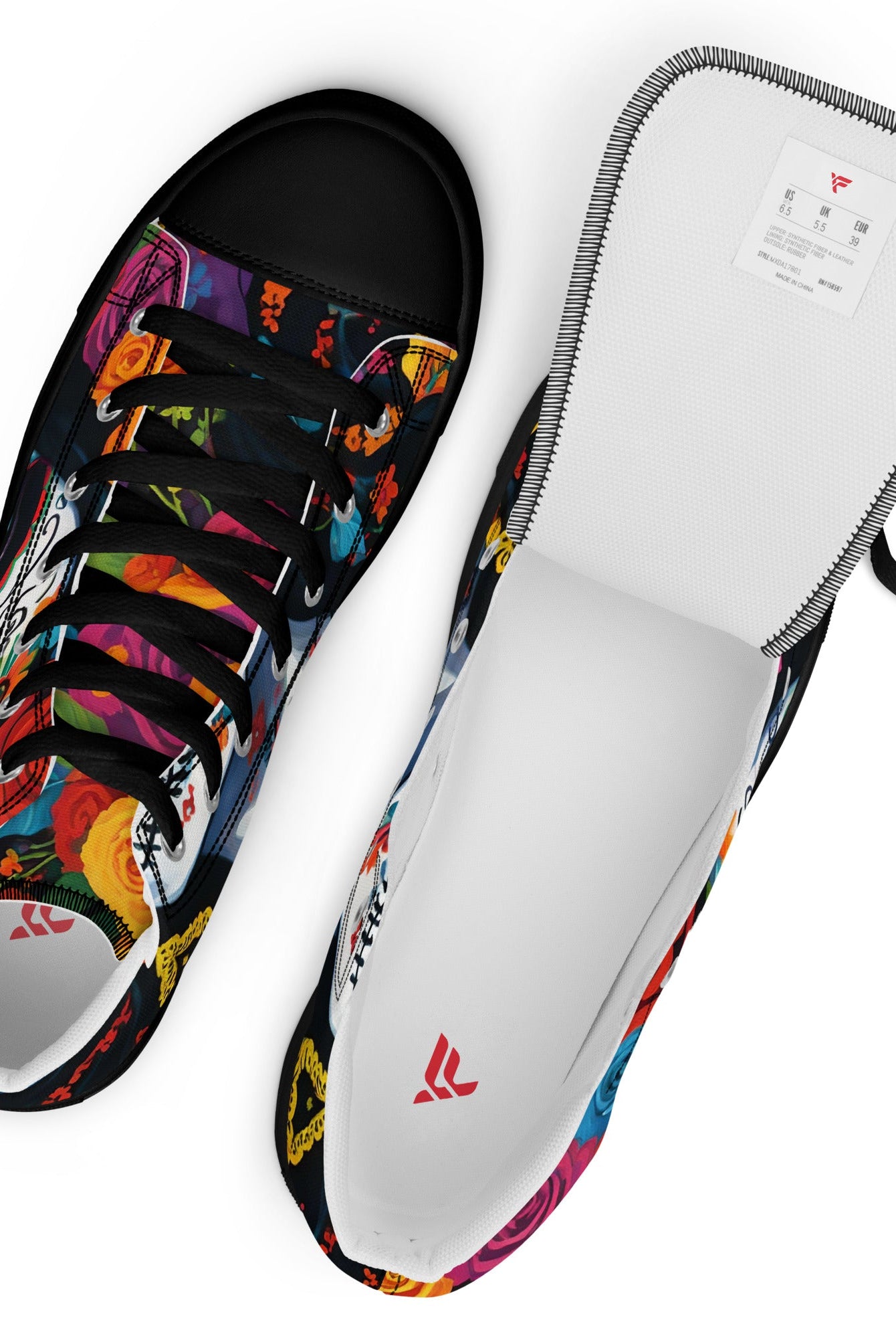 La Catrina High Top canvas shoes - Fuerza Athletics