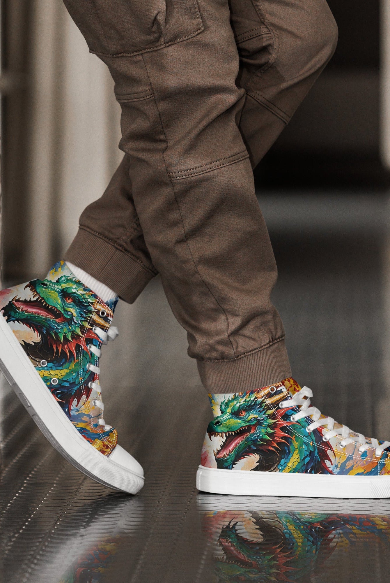 Men’s Acrylic Dragon High Top's - Fuerza Athletics