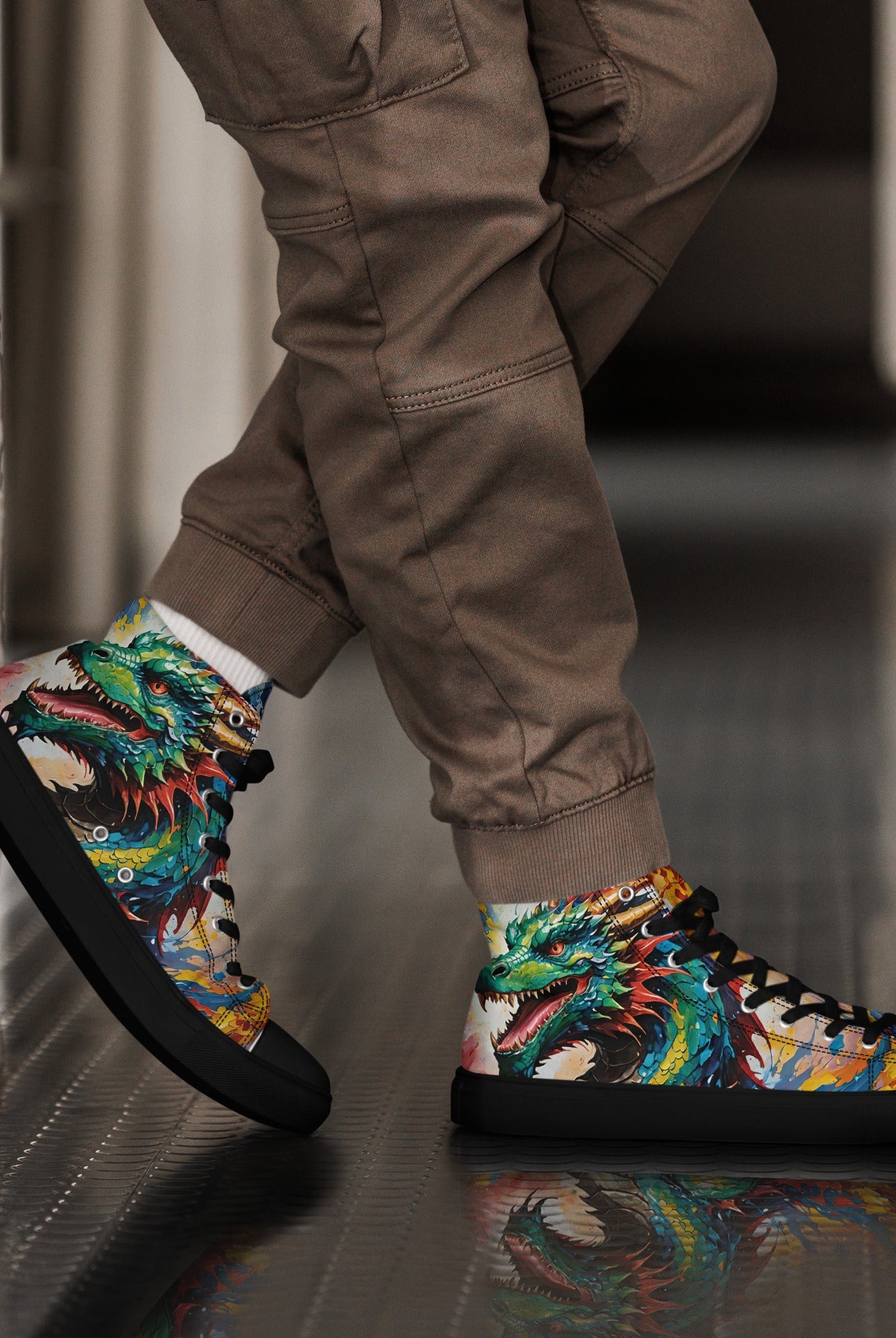 Men’s Acrylic Dragon High Top's - Fuerza Athletics