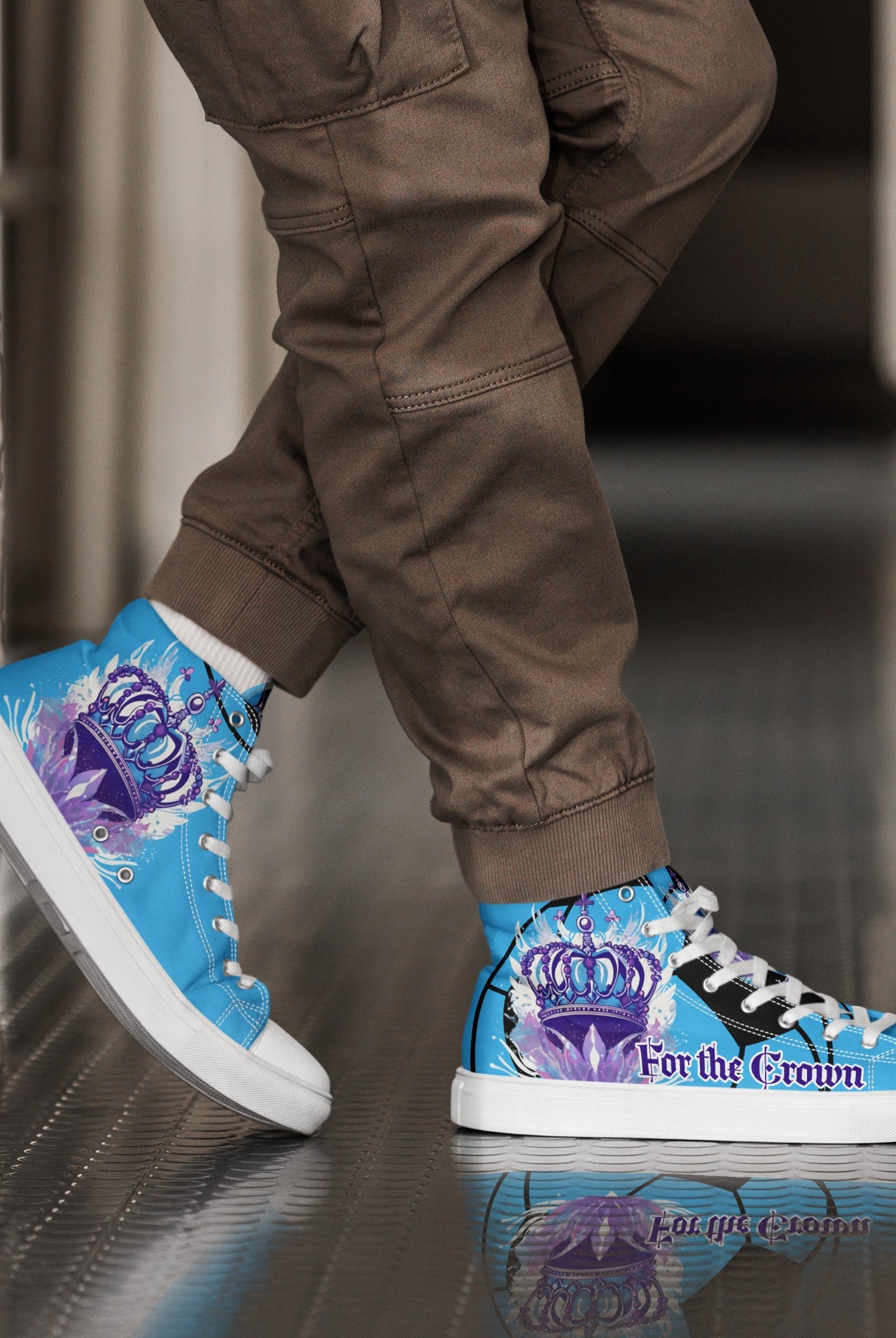 Men’s For the Crown High Tops - Fuerza Athletics