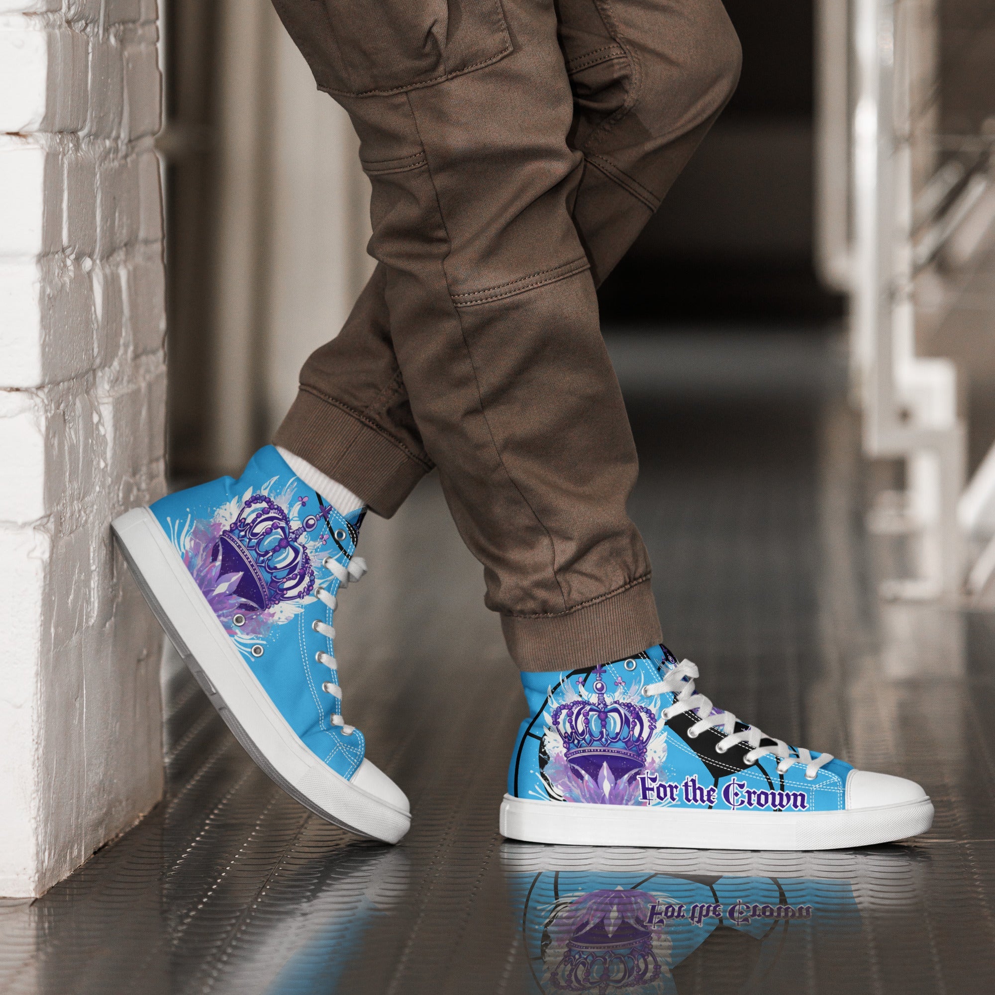 Men’s For the Crown High Tops - Fuerza Athletics