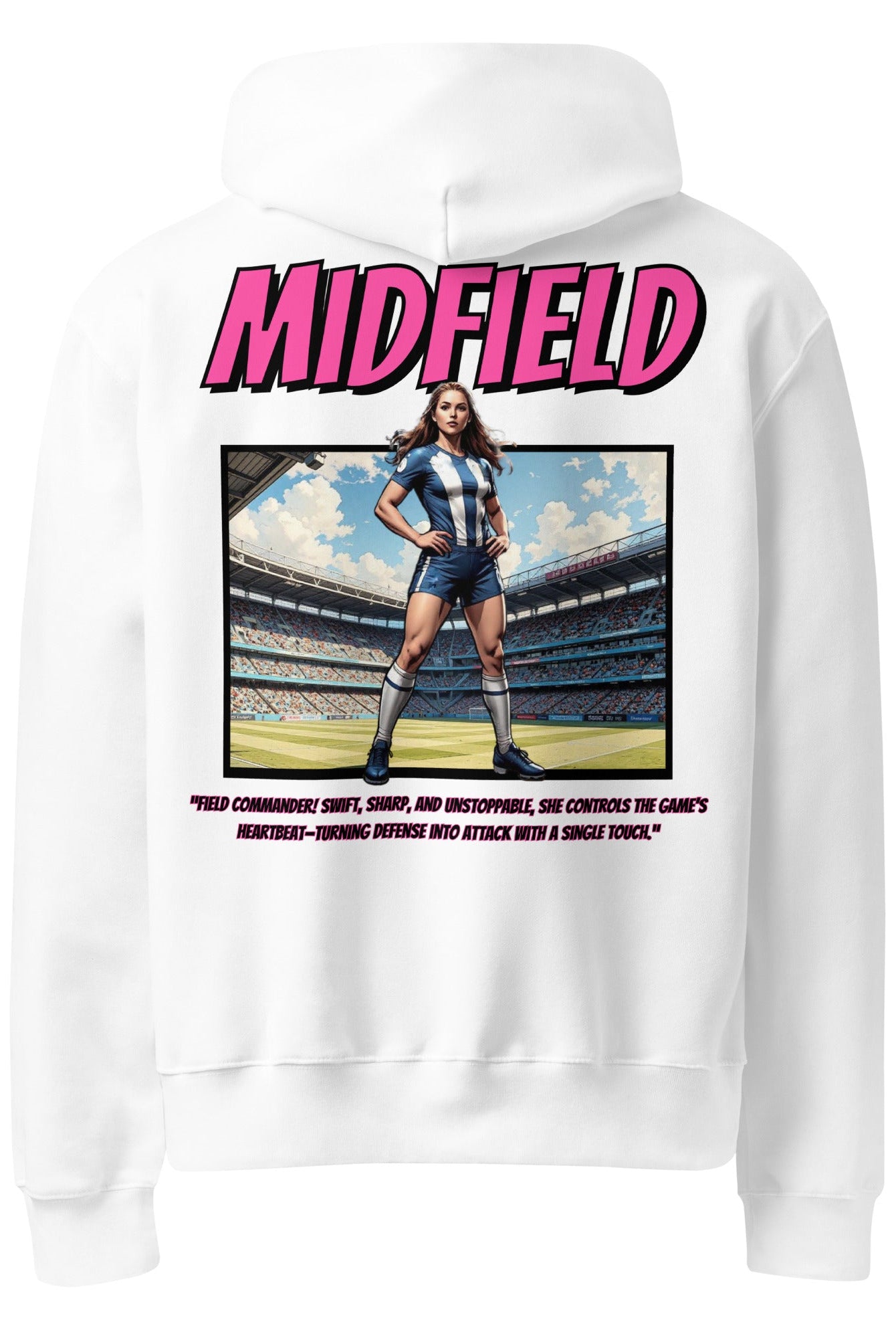 Oversized Midfielder Hoodie - Fuerza Athletics