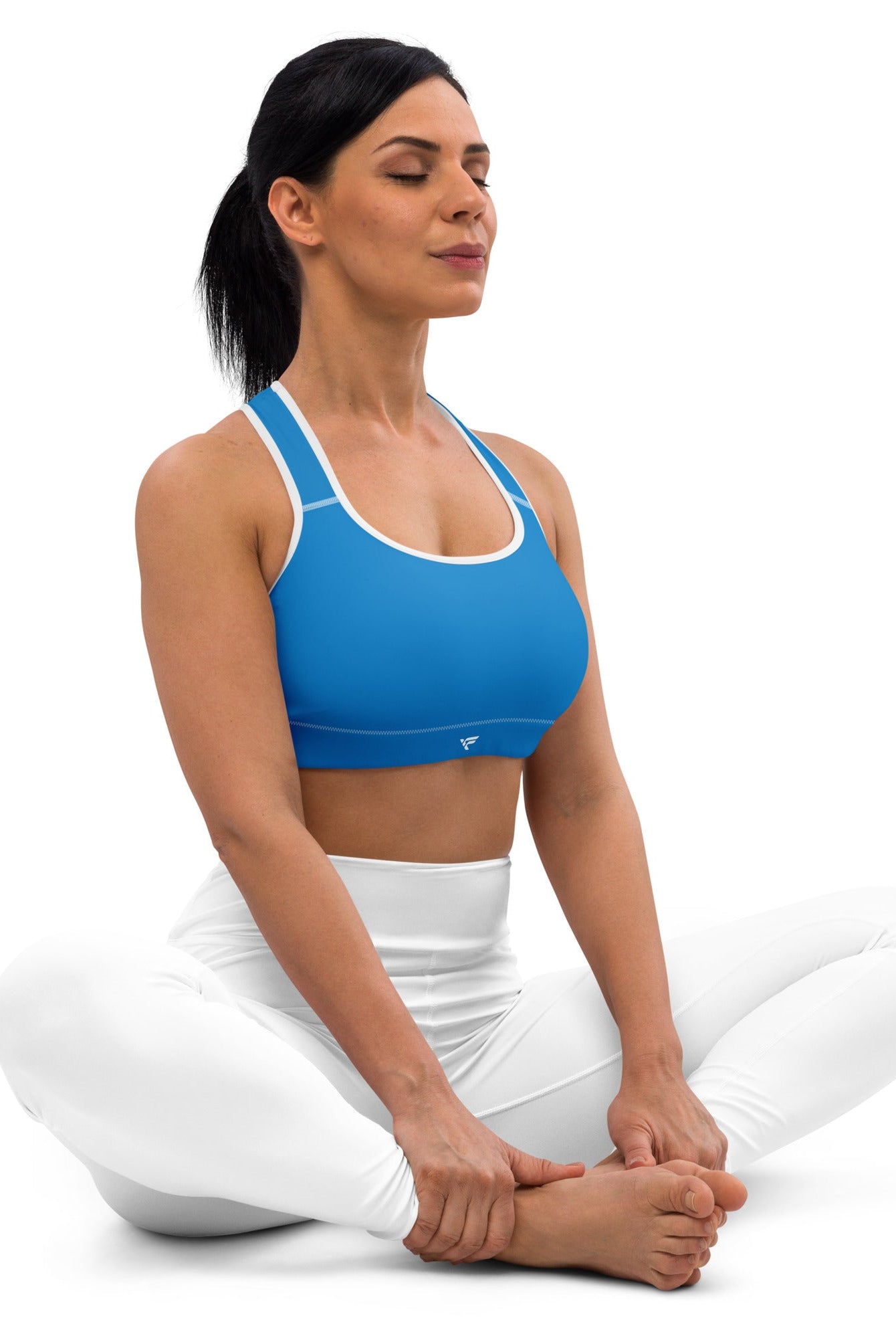 Padded Sports Bra Blue - Fuerza Athletics