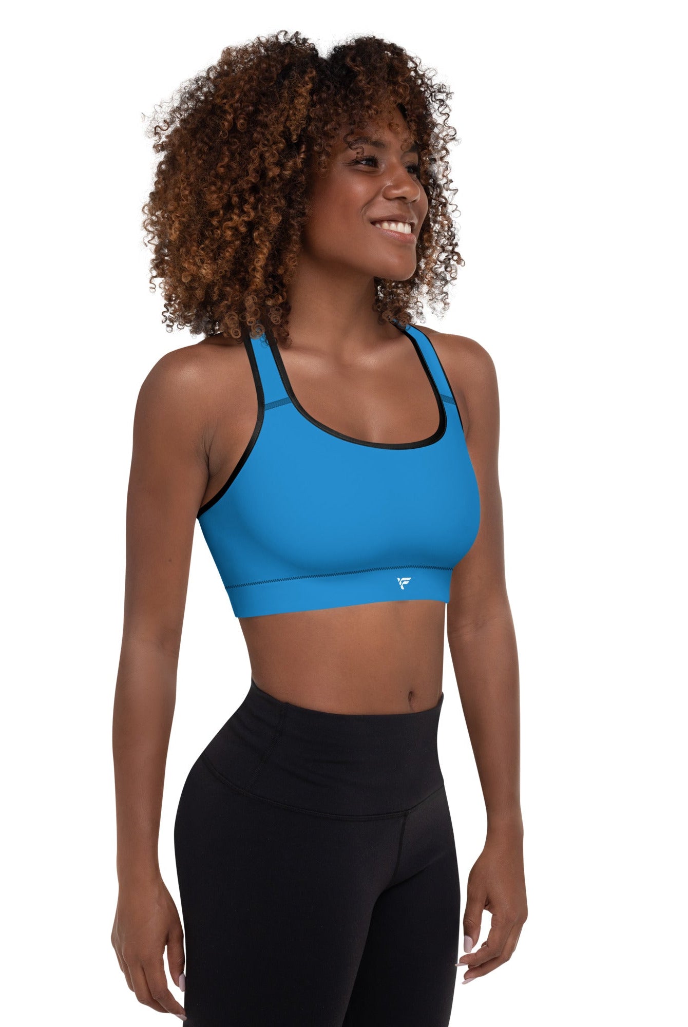 Padded Sports Bra Blue - Fuerza Athletics