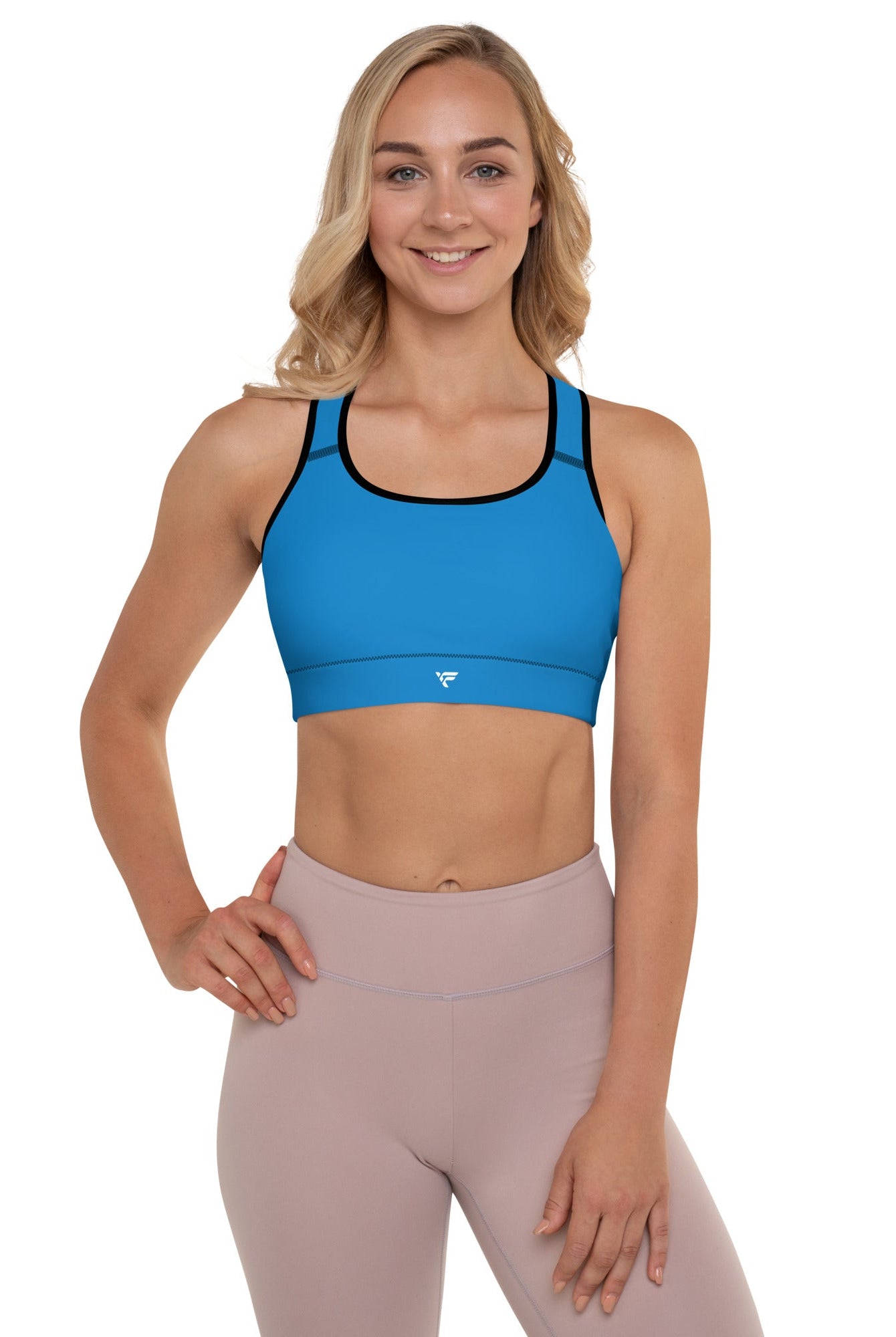 Padded Sports Bra Blue - Fuerza Athletics