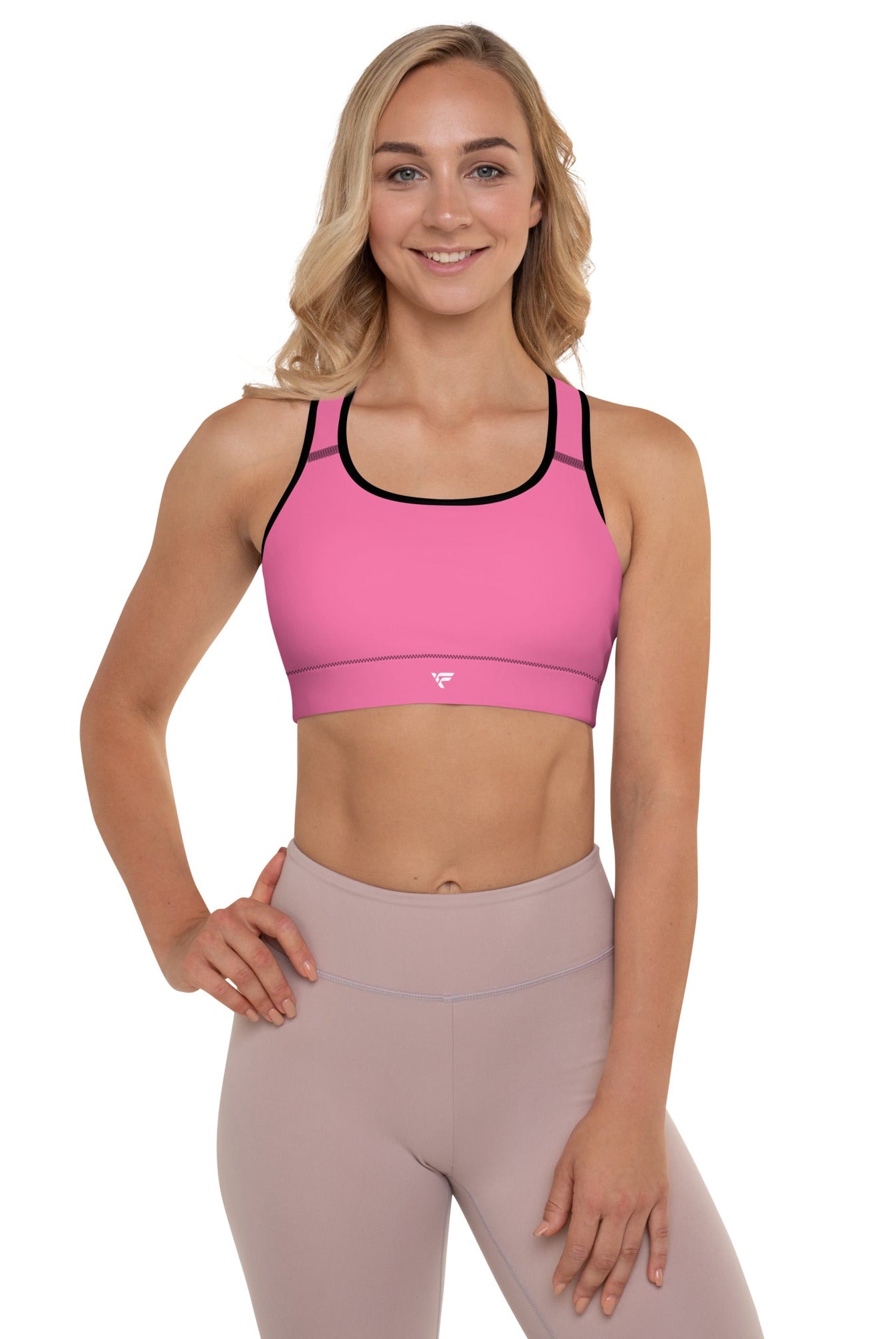 Padded Sports Bra Pink - Fuerza Athletics