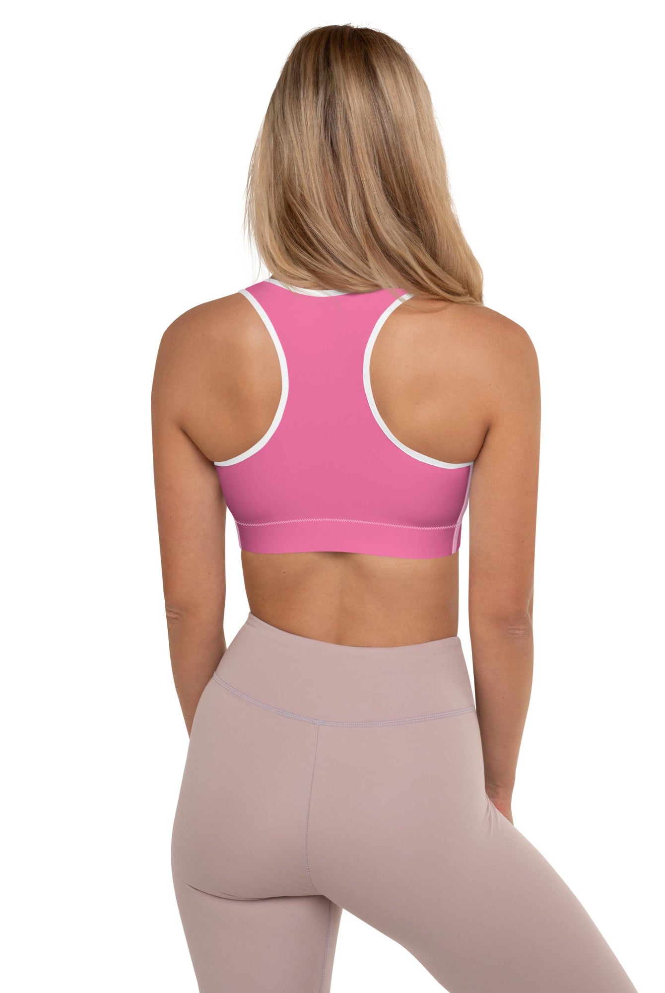 Padded Sports Bra Pink - Fuerza Athletics