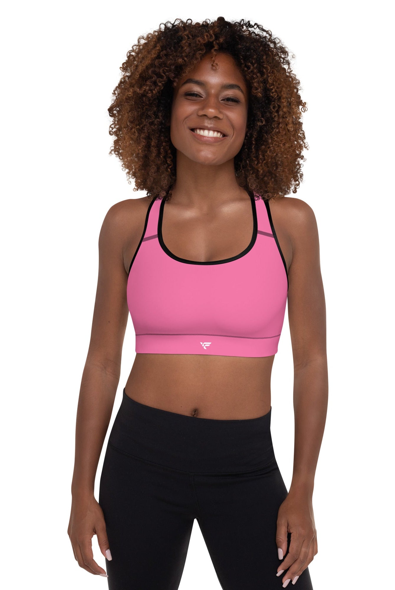 Padded Sports Bra Pink - Fuerza Athletics