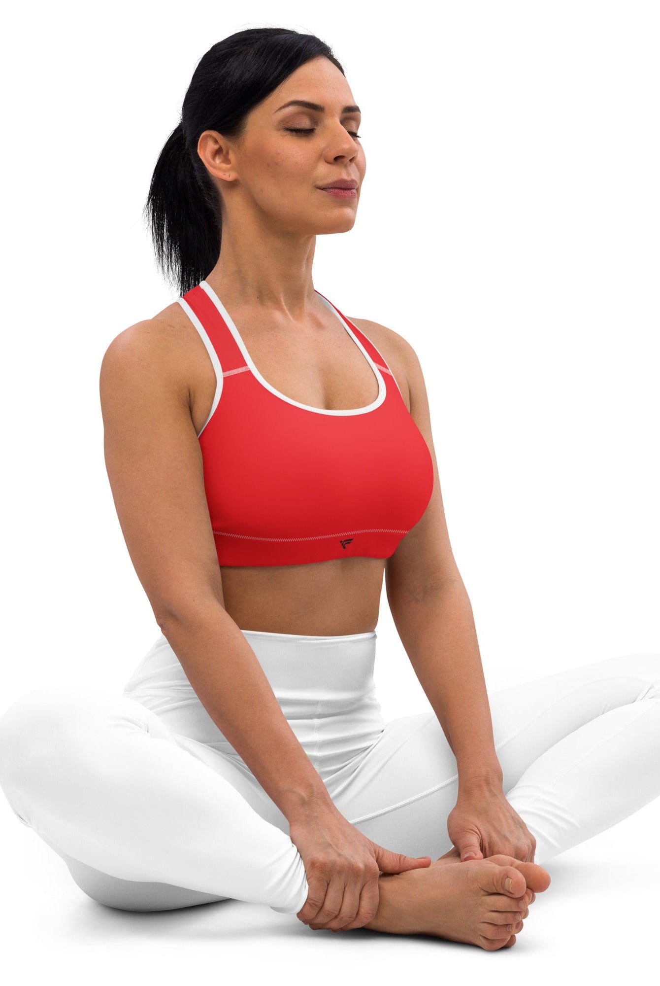 Padded Sports Bra Red - Fuerza Athletics