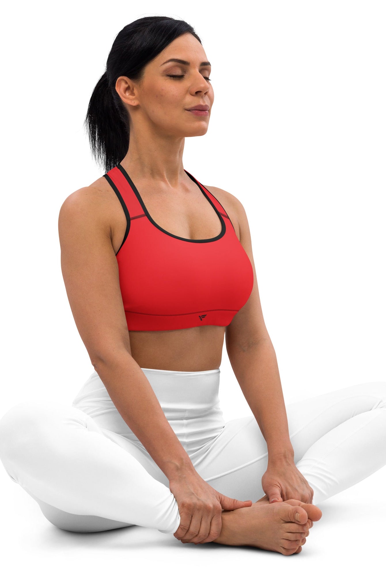 Padded Sports Bra Red - Fuerza Athletics