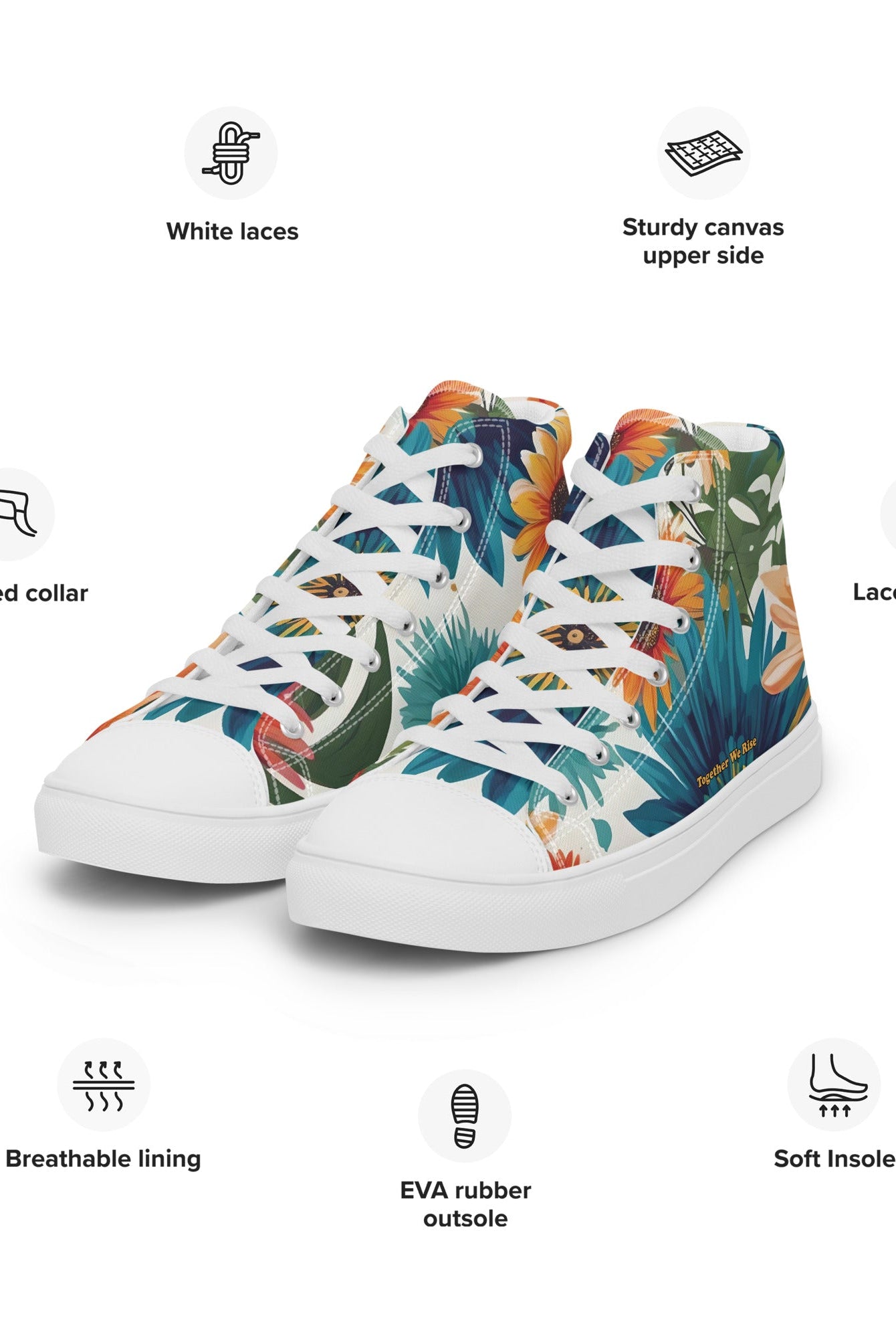 Rise Together High Tops - Fuerza Athletics