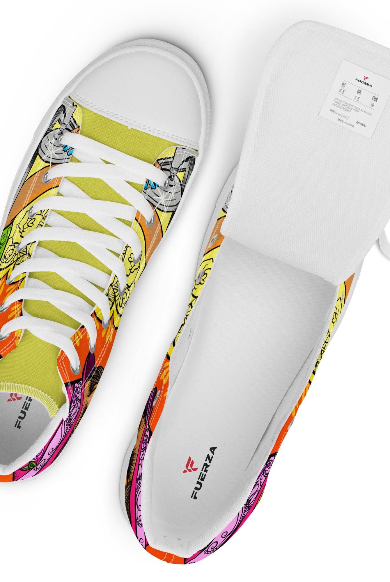 Santa Ranfla Women High Tops - Fuerza Athletics