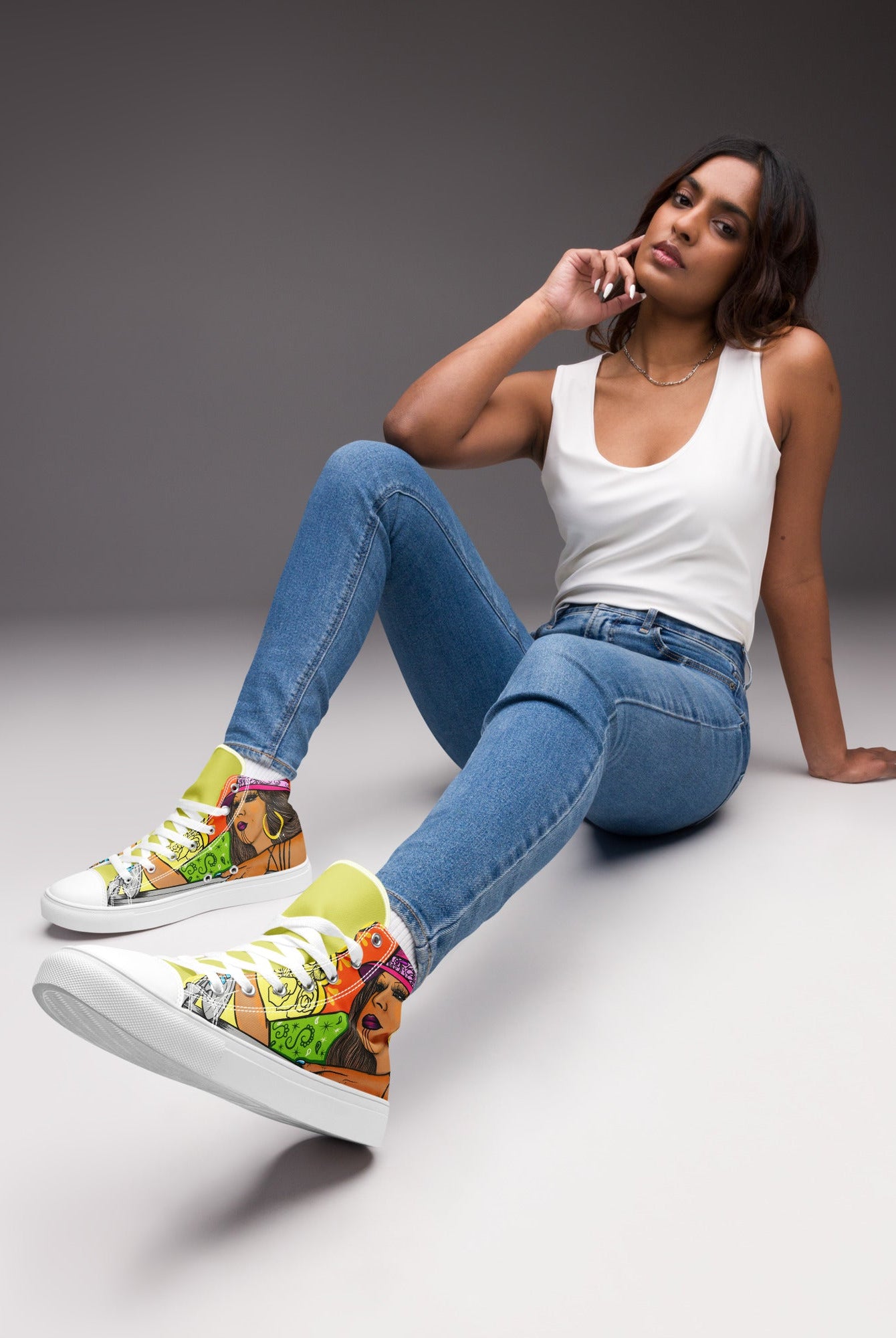 Santa Ranfla Women High Tops - Fuerza Athletics