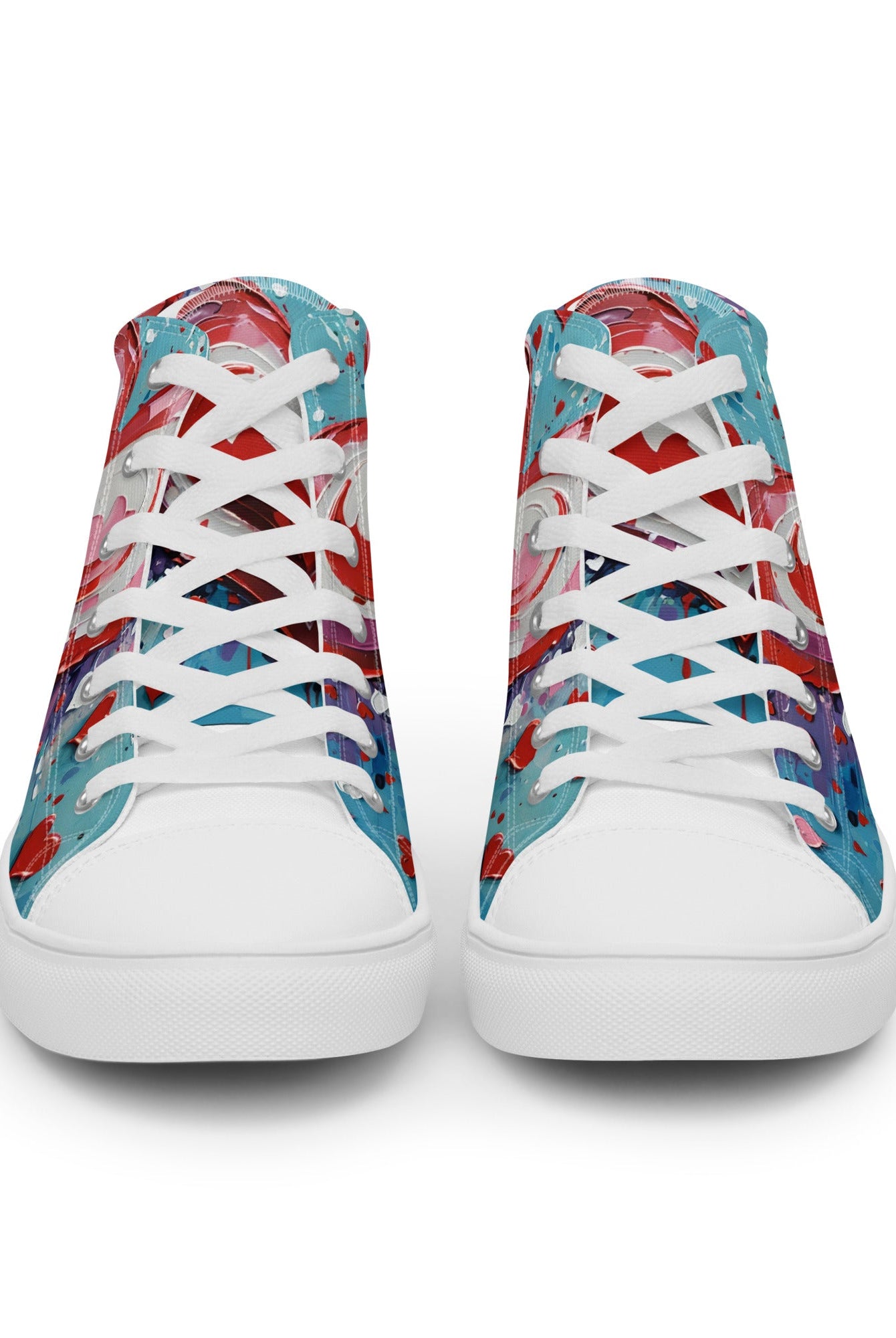 Women’s Acrylic Heart High Top's - Fuerza Athletics