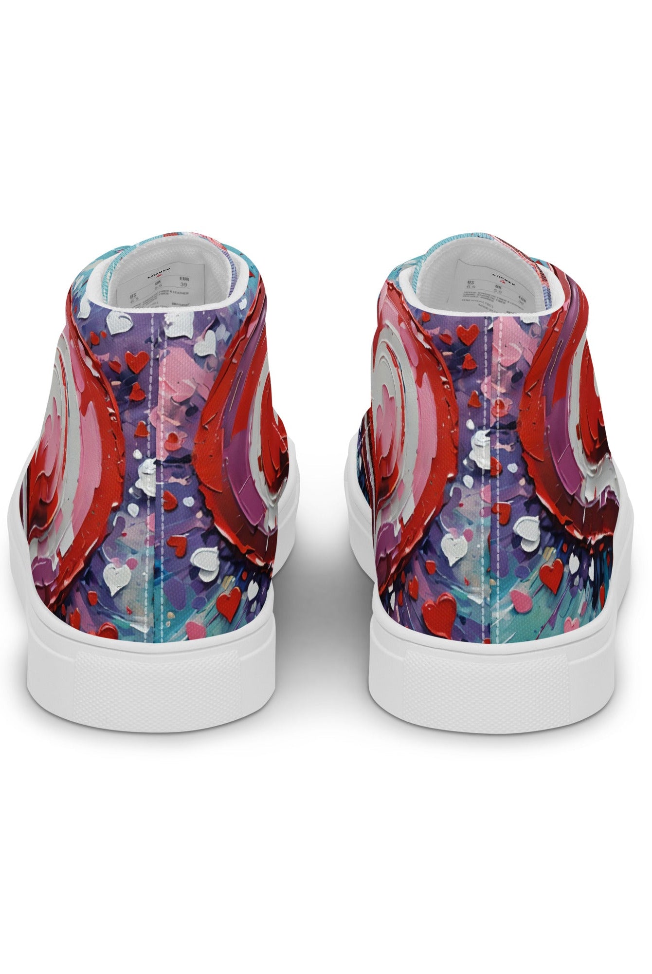 Women’s Acrylic Heart High Top's - Fuerza Athletics