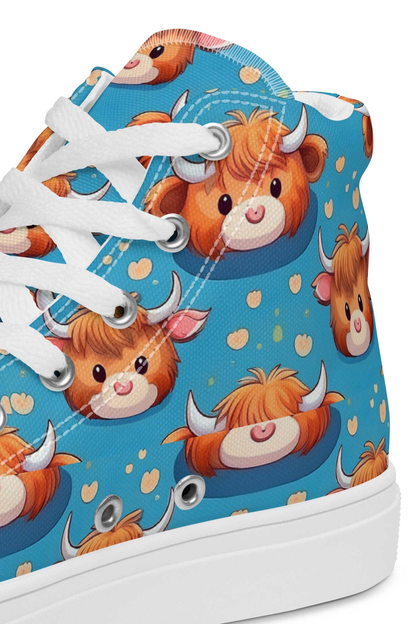 Women’s Highland Cow High Top - Fuerza Athletics