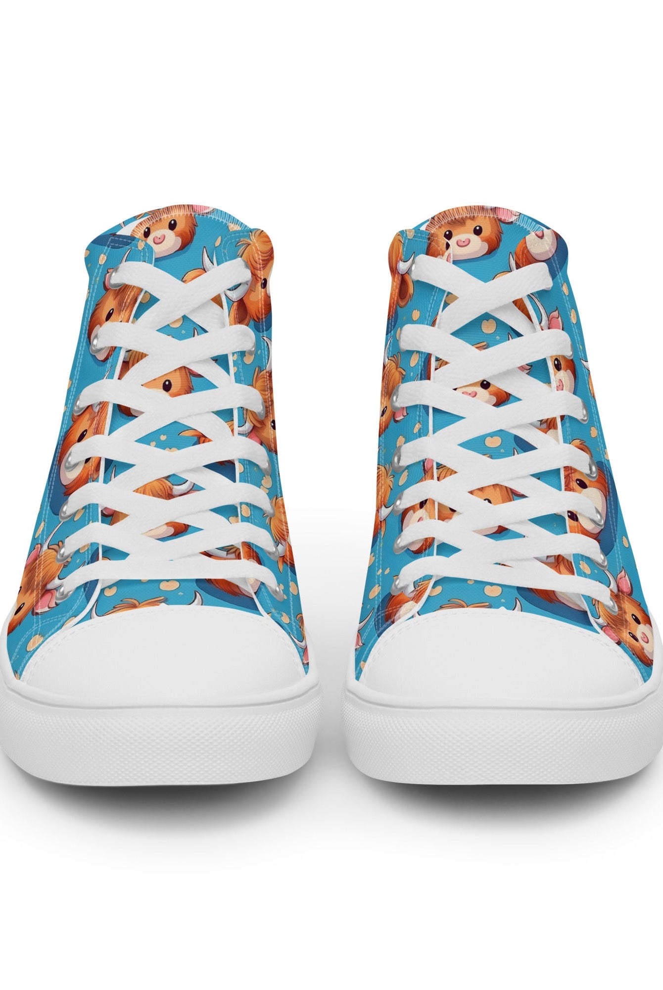 Women’s Highland Cow High Top - Fuerza Athletics