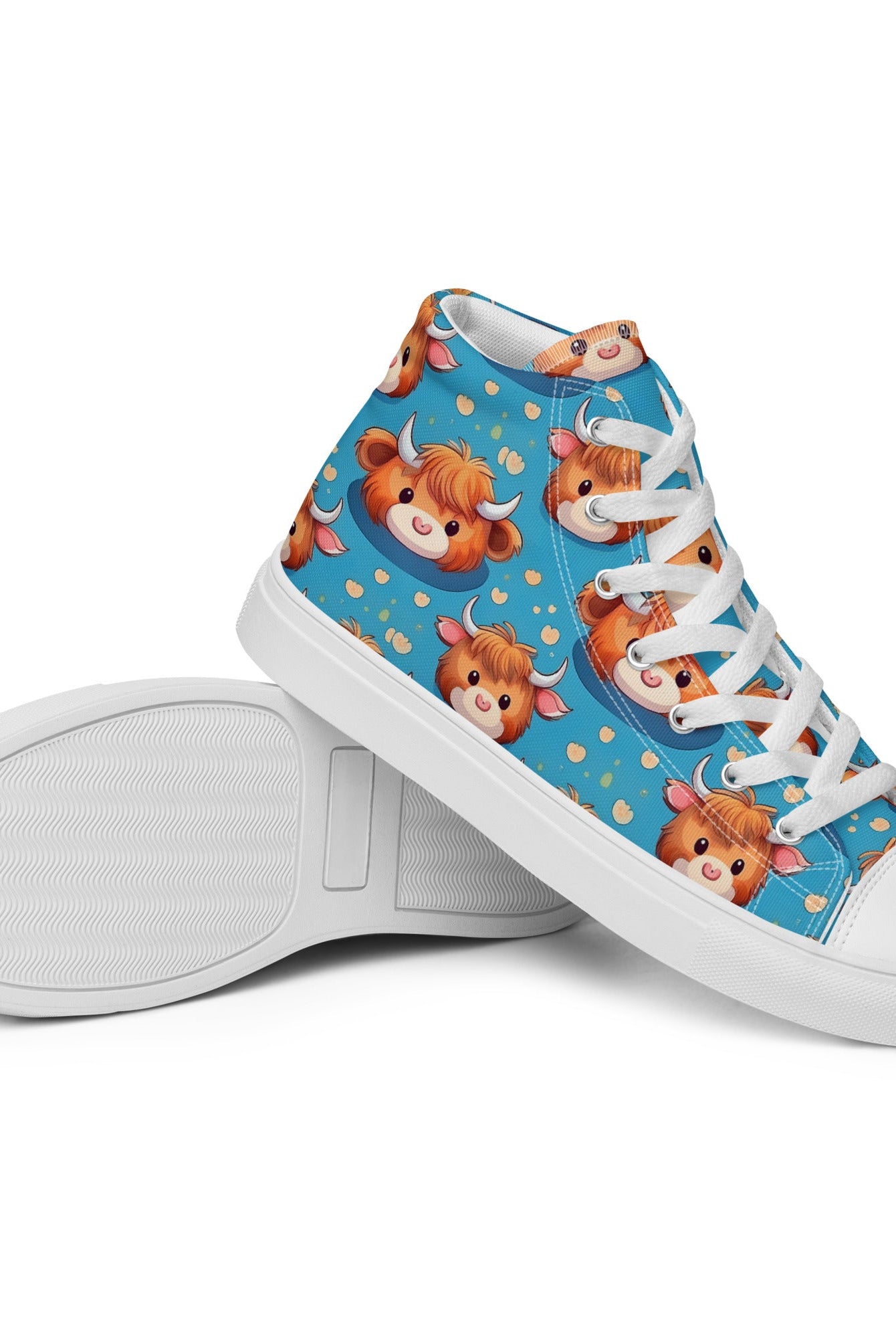 Women’s Highland Cow High Top - Fuerza Athletics