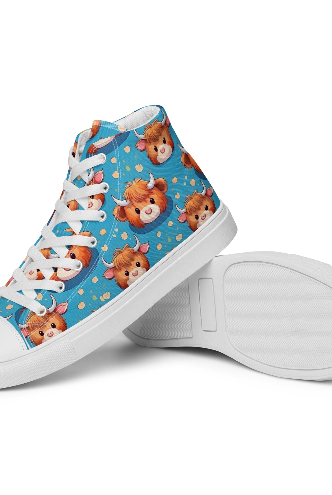 Women’s Highland Cow High Top - Fuerza Athletics