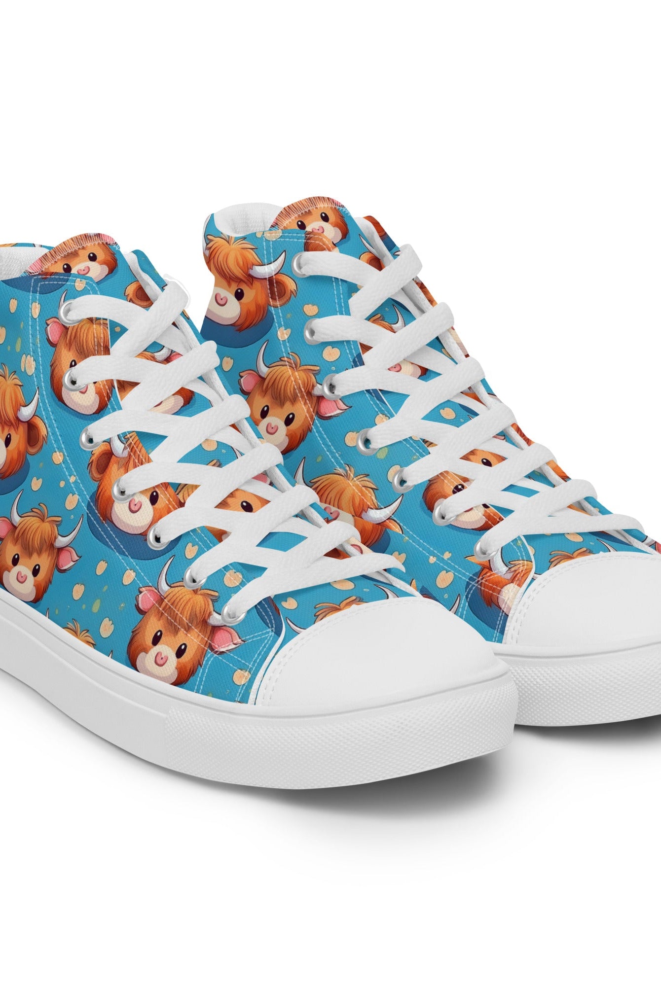 Women’s Highland Cow High Top - Fuerza Athletics