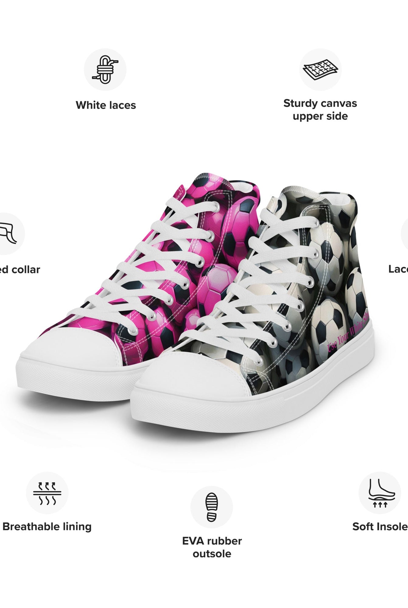 Womens Left Wing High Top's - Fuerza Athletics
