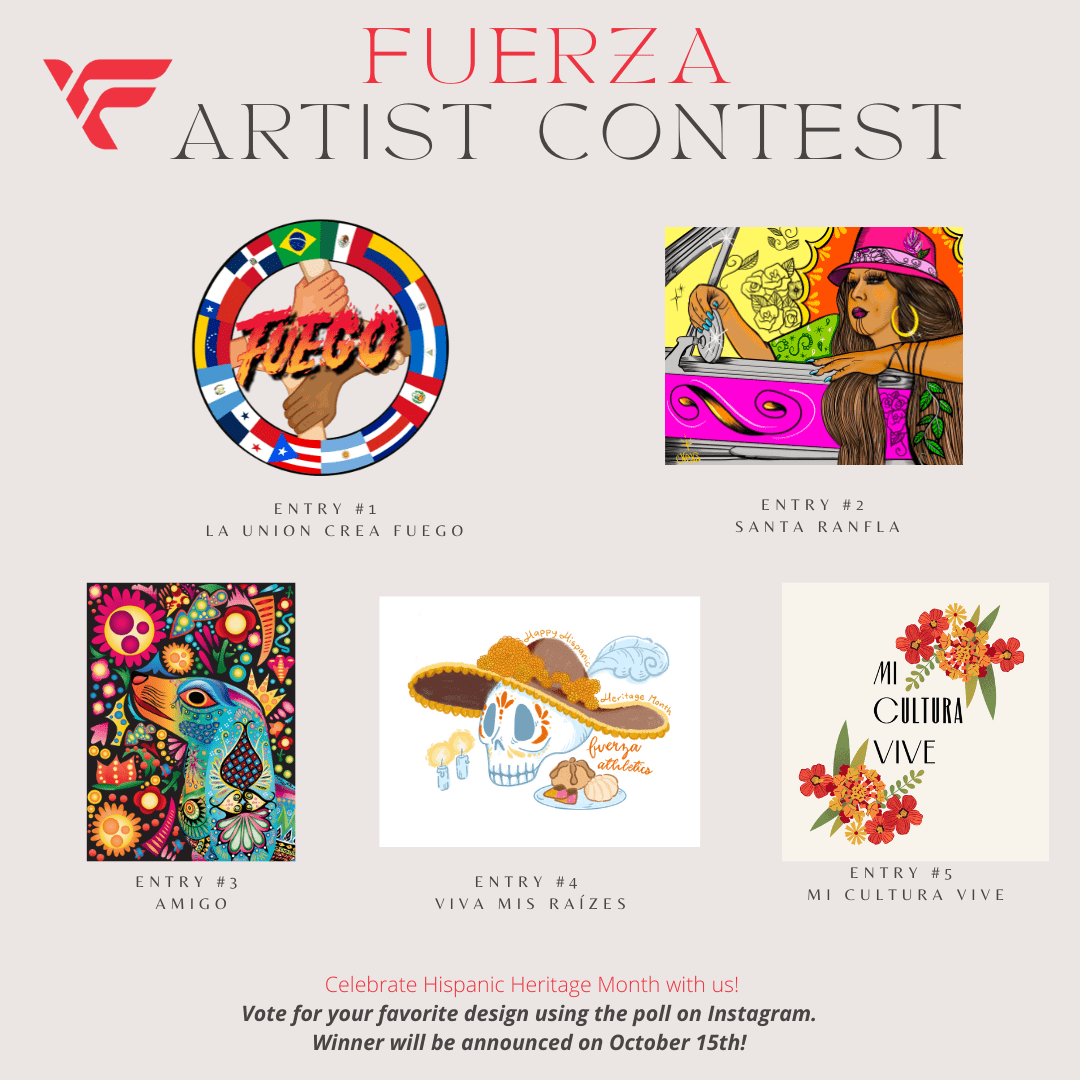 Hispanic Heritage Month - Fuerza Artist Contest - 2024 - Fuerza Athletics