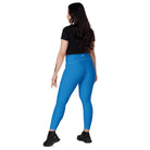 Blue Leggings with pockets - Fuerza Athletics