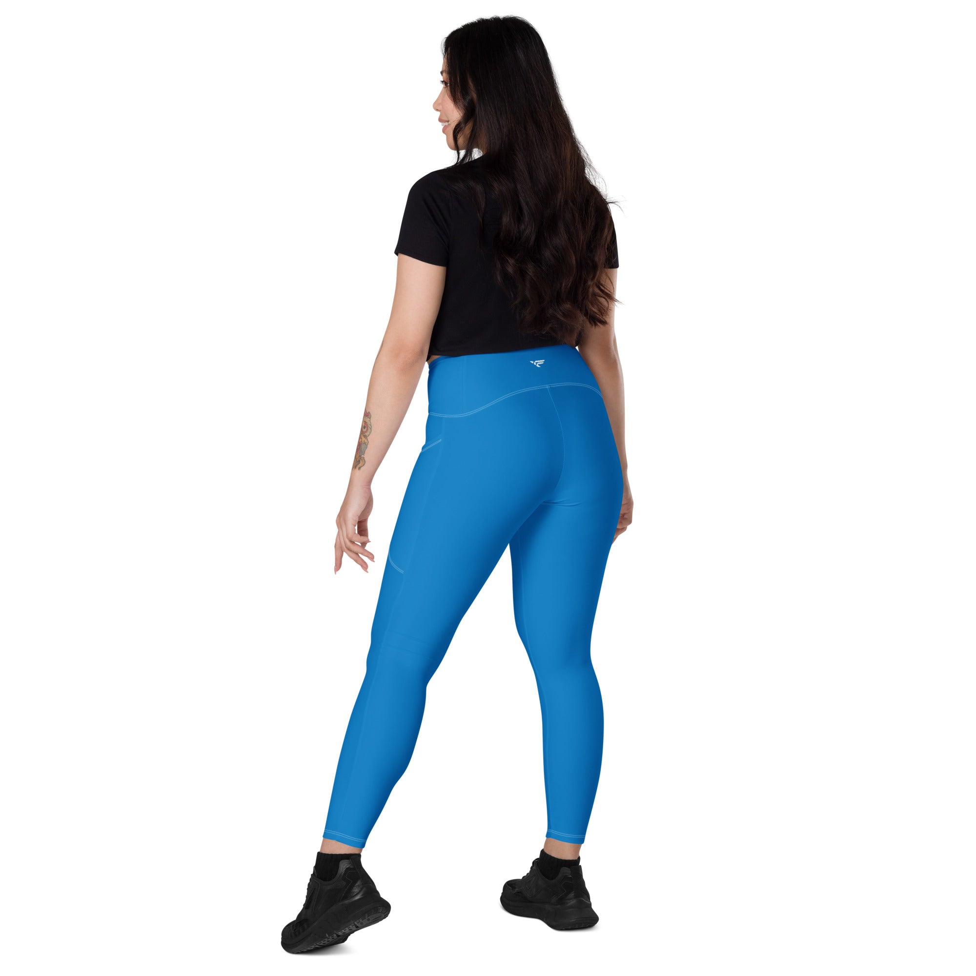 Blue Leggings with pockets - Fuerza Athletics