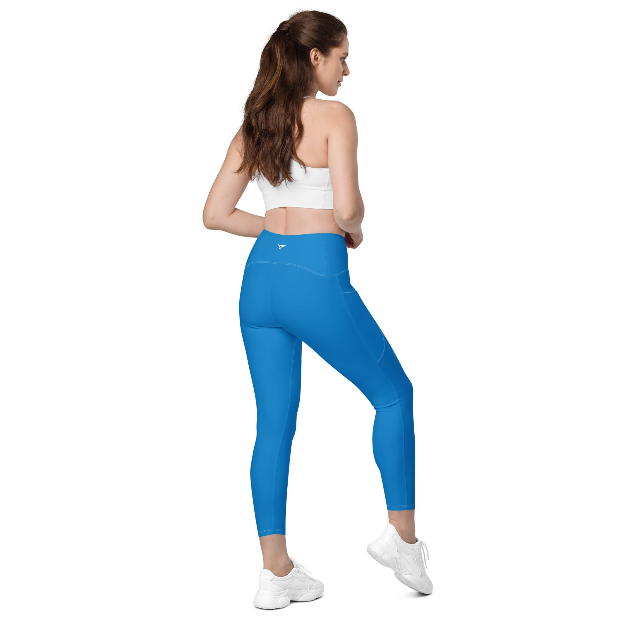 Blue Leggings with pockets - Fuerza Athletics