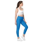 Blue Leggings with pockets - Fuerza Athletics