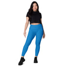 Blue Leggings with pockets - Fuerza Athletics