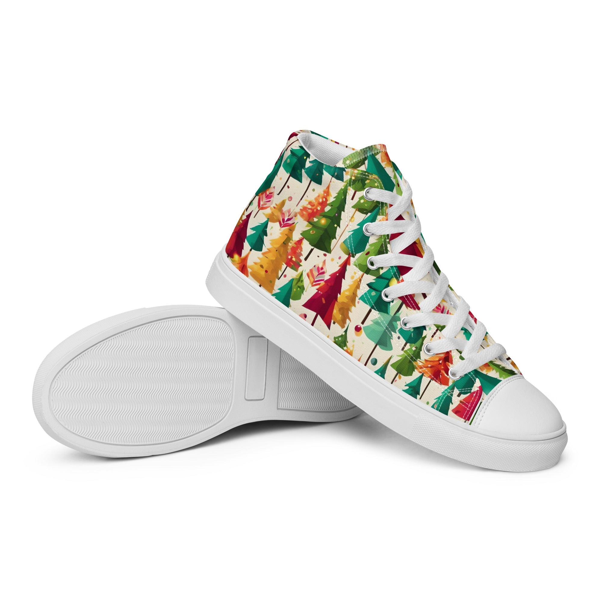 Feliz Navidad Women’s High Tops - Fuerza Athletics