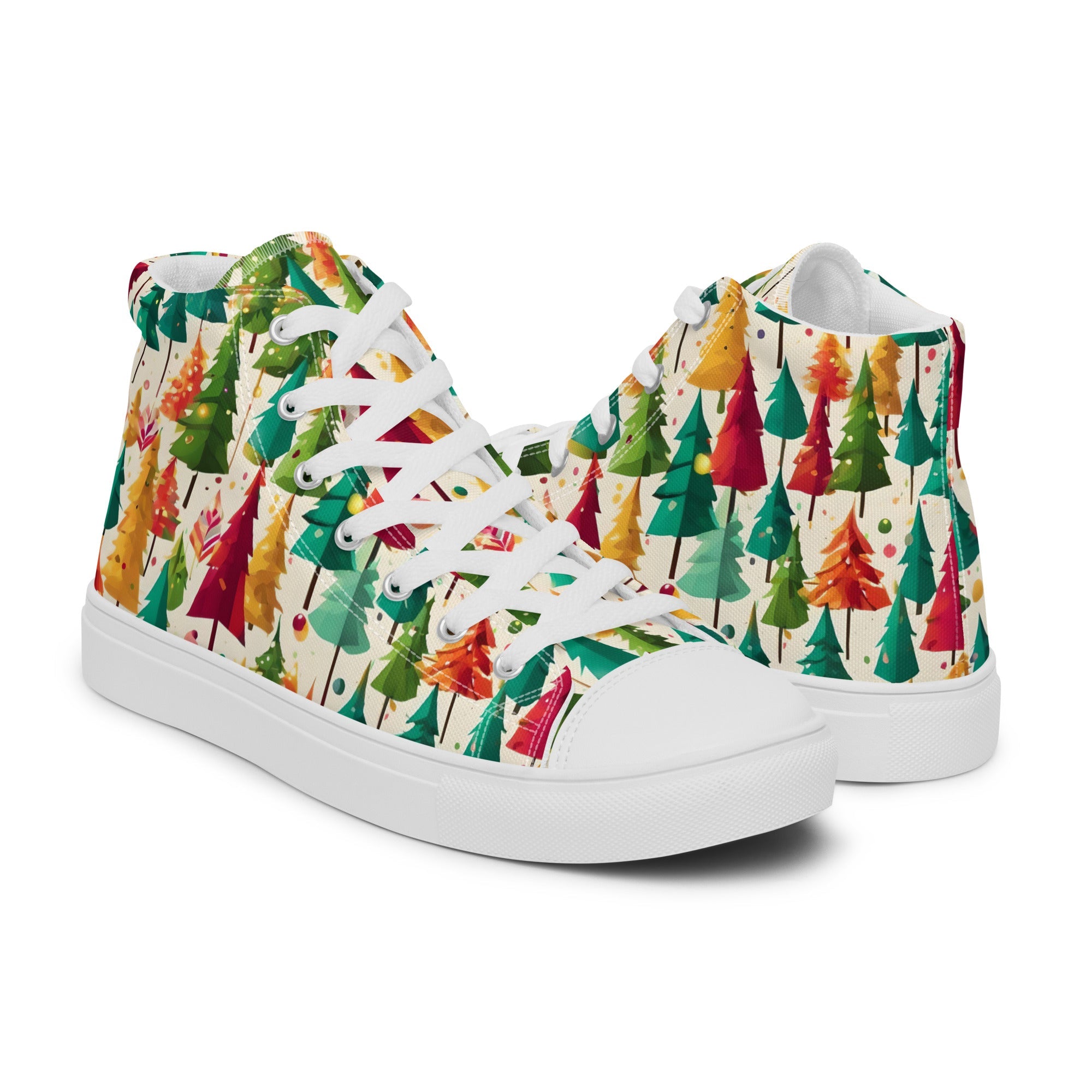 Feliz Navidad Women’s High Tops - Fuerza Athletics