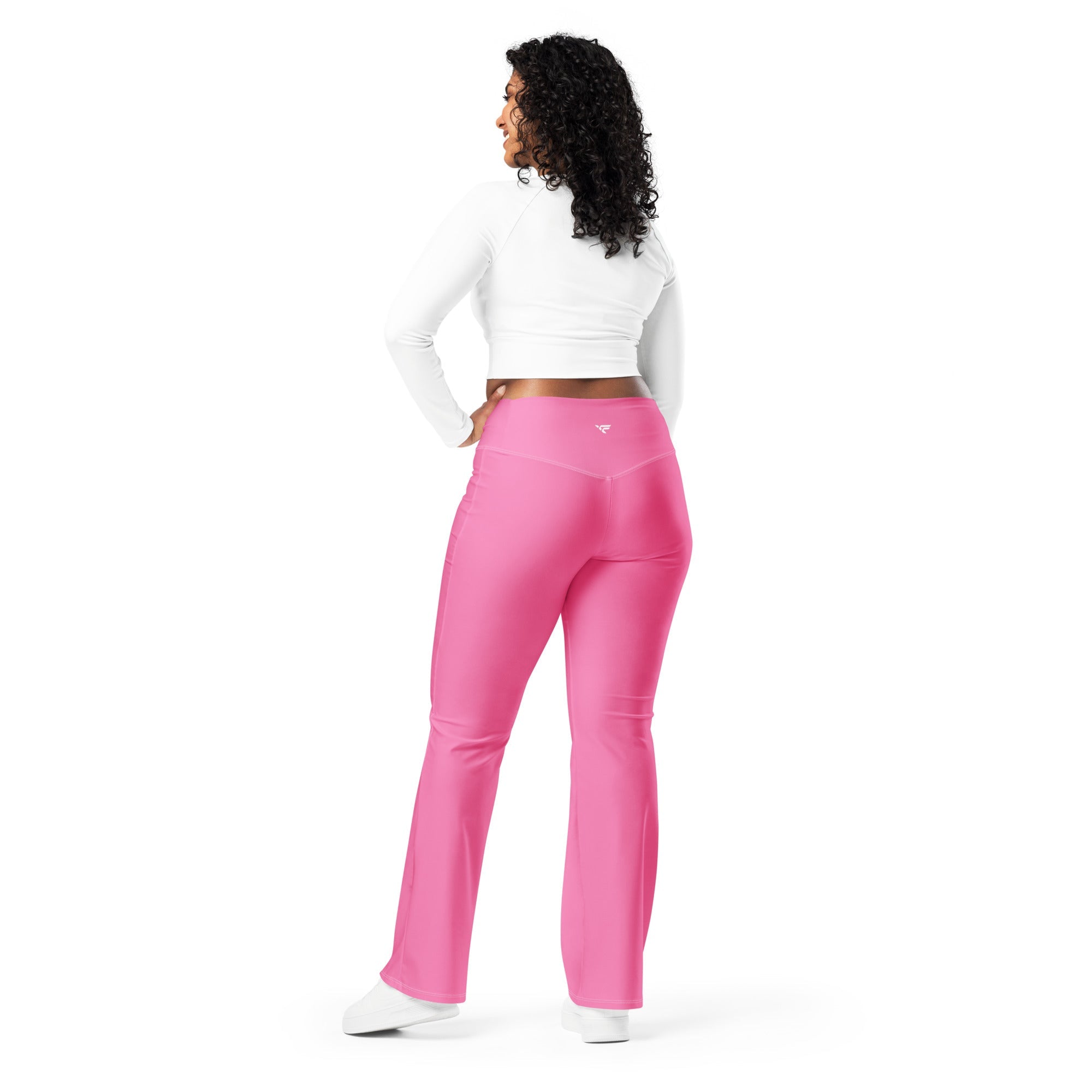 Flare Leggings Pink - Fuerza Athletics