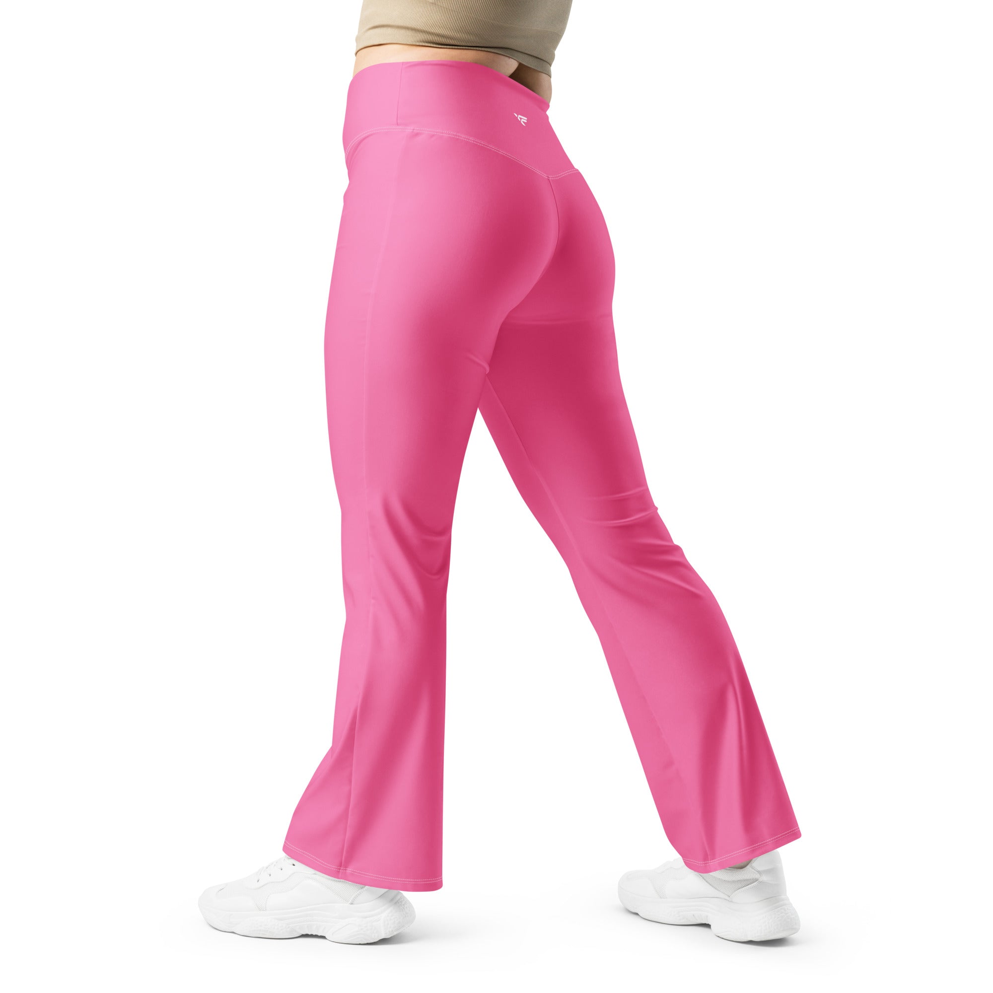 Flare Leggings Pink - Fuerza Athletics