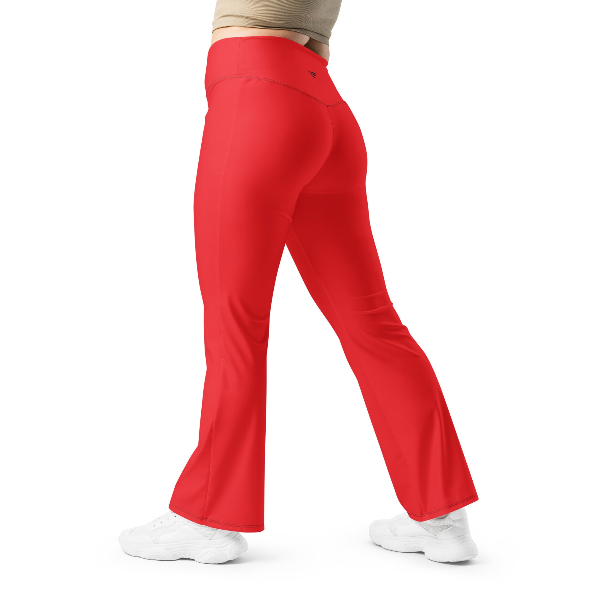 Flare Leggings Red - Fuerza Athletics