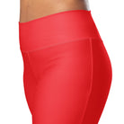 Flare Leggings Red - Fuerza Athletics