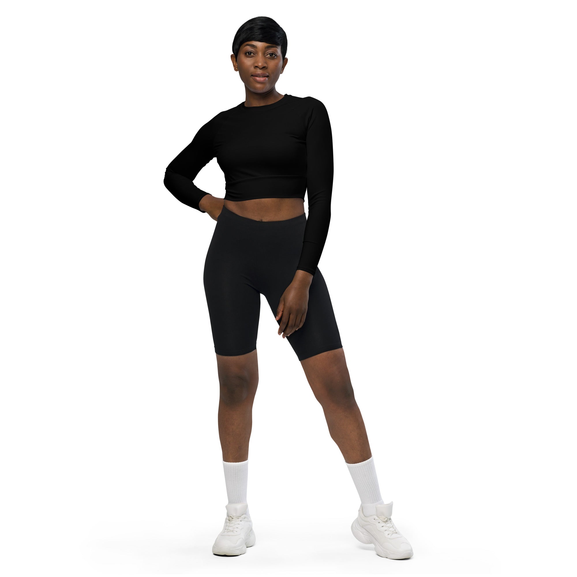 Fuerza Long Sleeve Crop Top - Fuerza Athletics