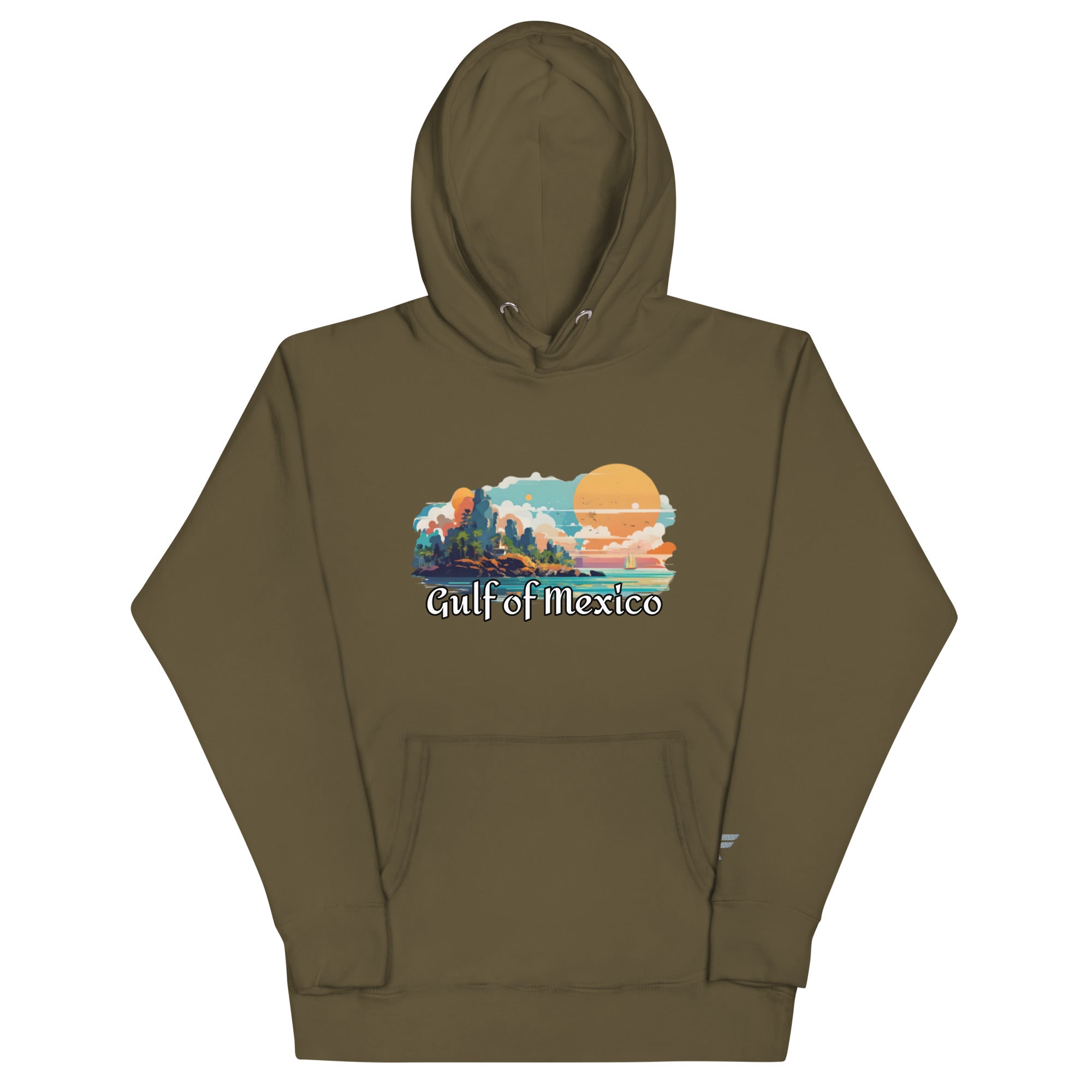 Gulf of Mexico Coastline Hoodie - Fuerza Athletics