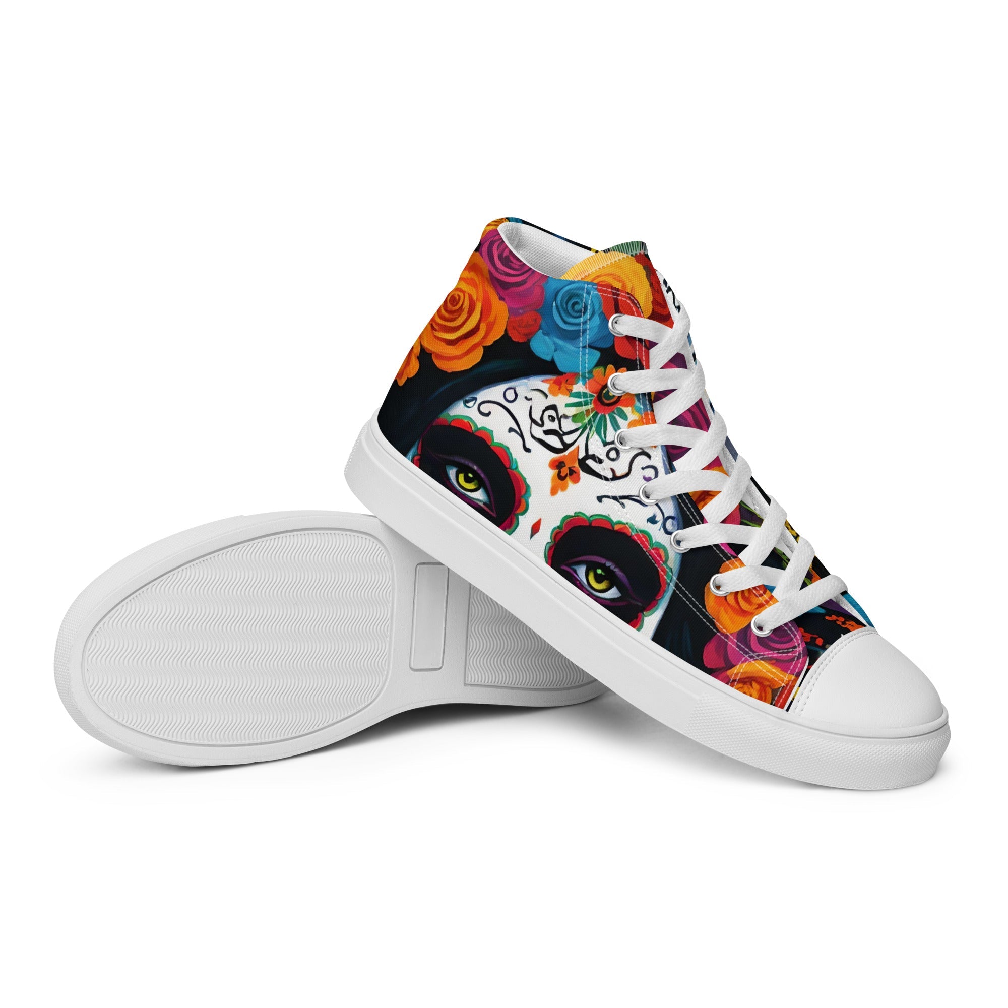 La Catrina High Top canvas shoes - Fuerza Athletics