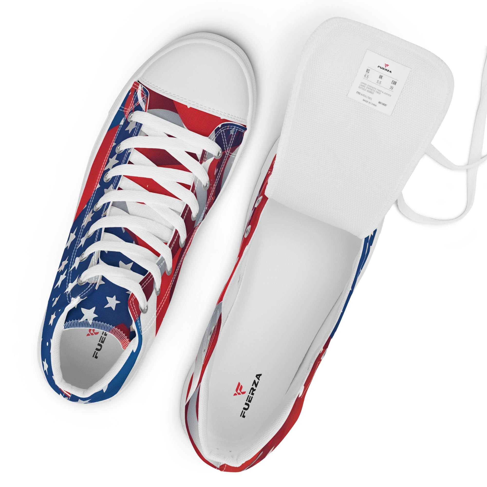 Men’s America high top canvas shoes - Fuerza Athletics