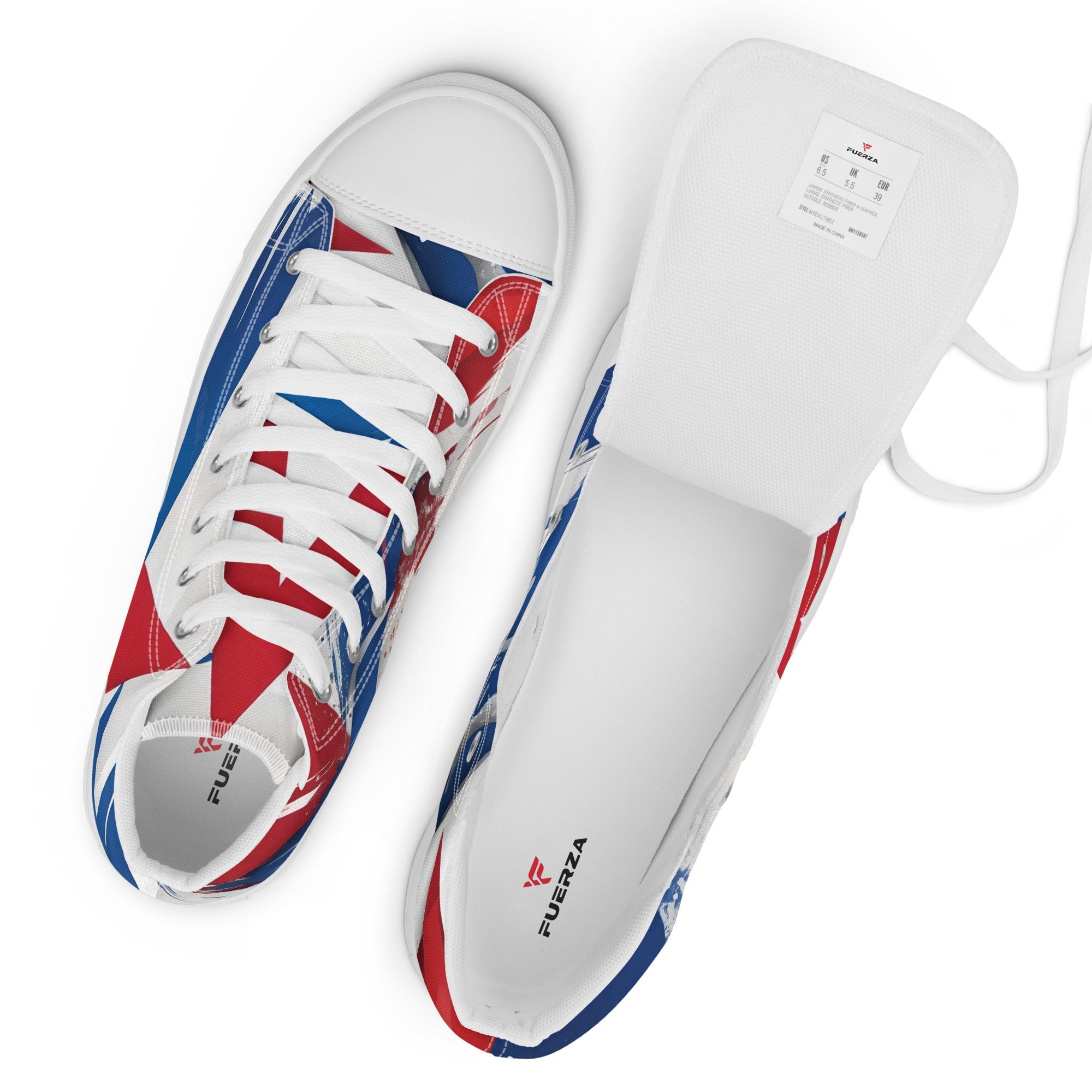 Men’s Cuba high top canvas shoes - Fuerza Athletics