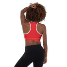 Padded Sports Bra Red - Fuerza Athletics