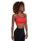 Padded Sports Bra Red - Fuerza Athletics